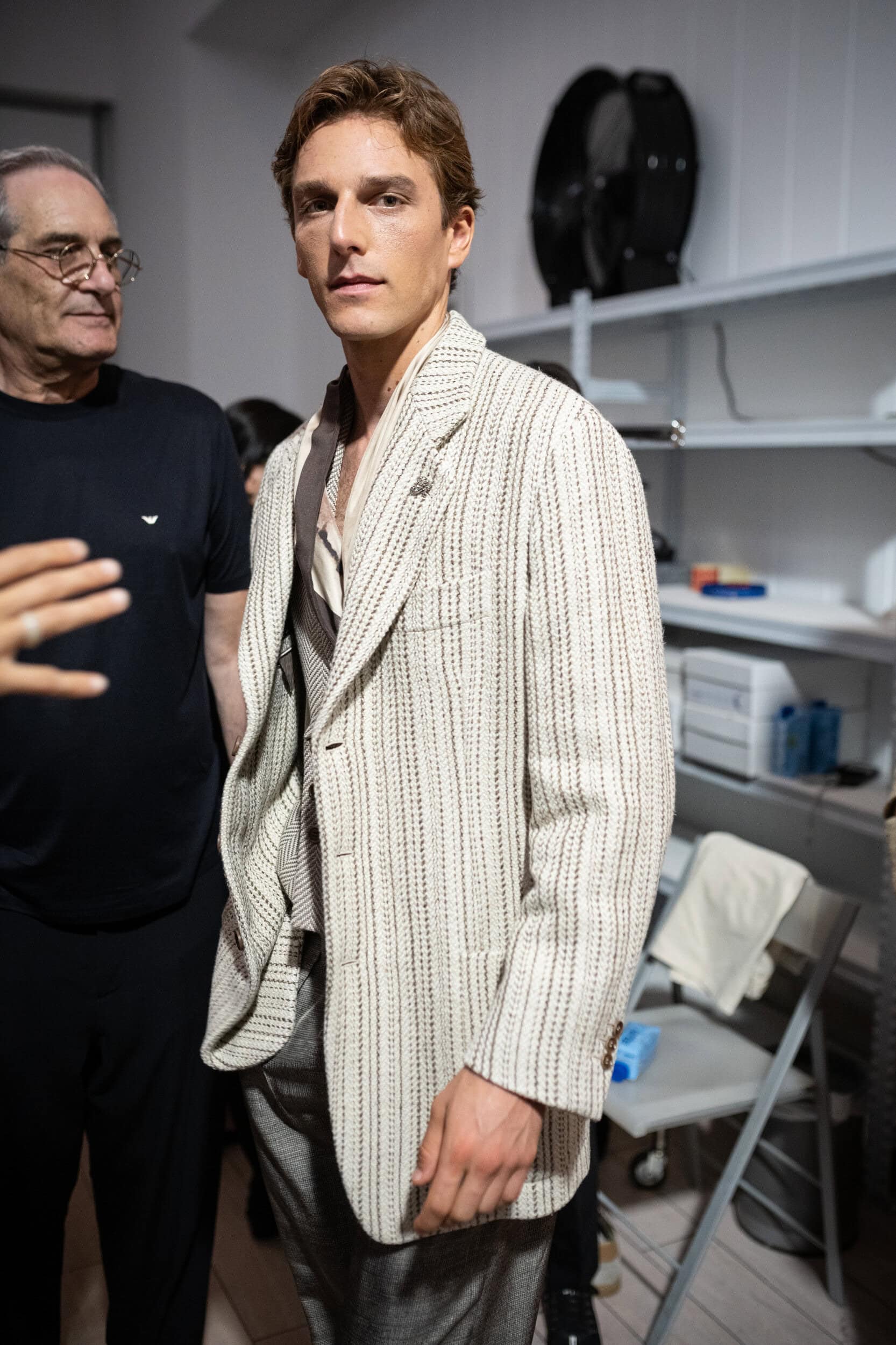 Giorgio Armani Spring 2027 Men's Fashion Show Backstage