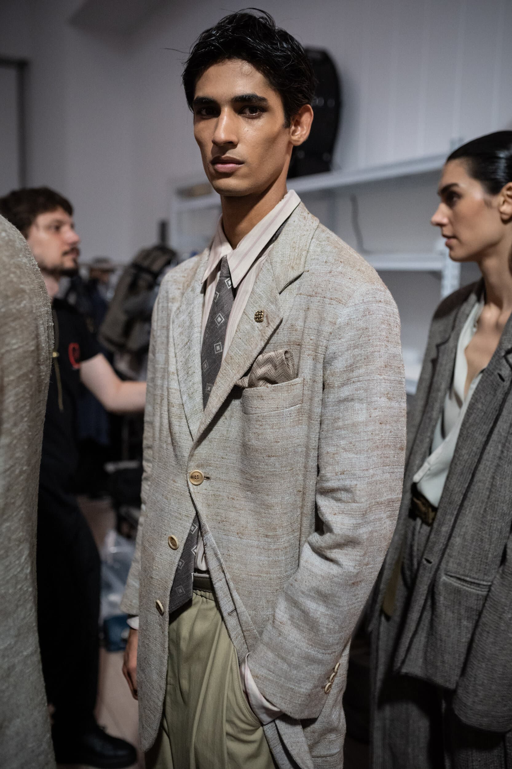 Giorgio Armani Spring 2027 Men's Fashion Show Backstage