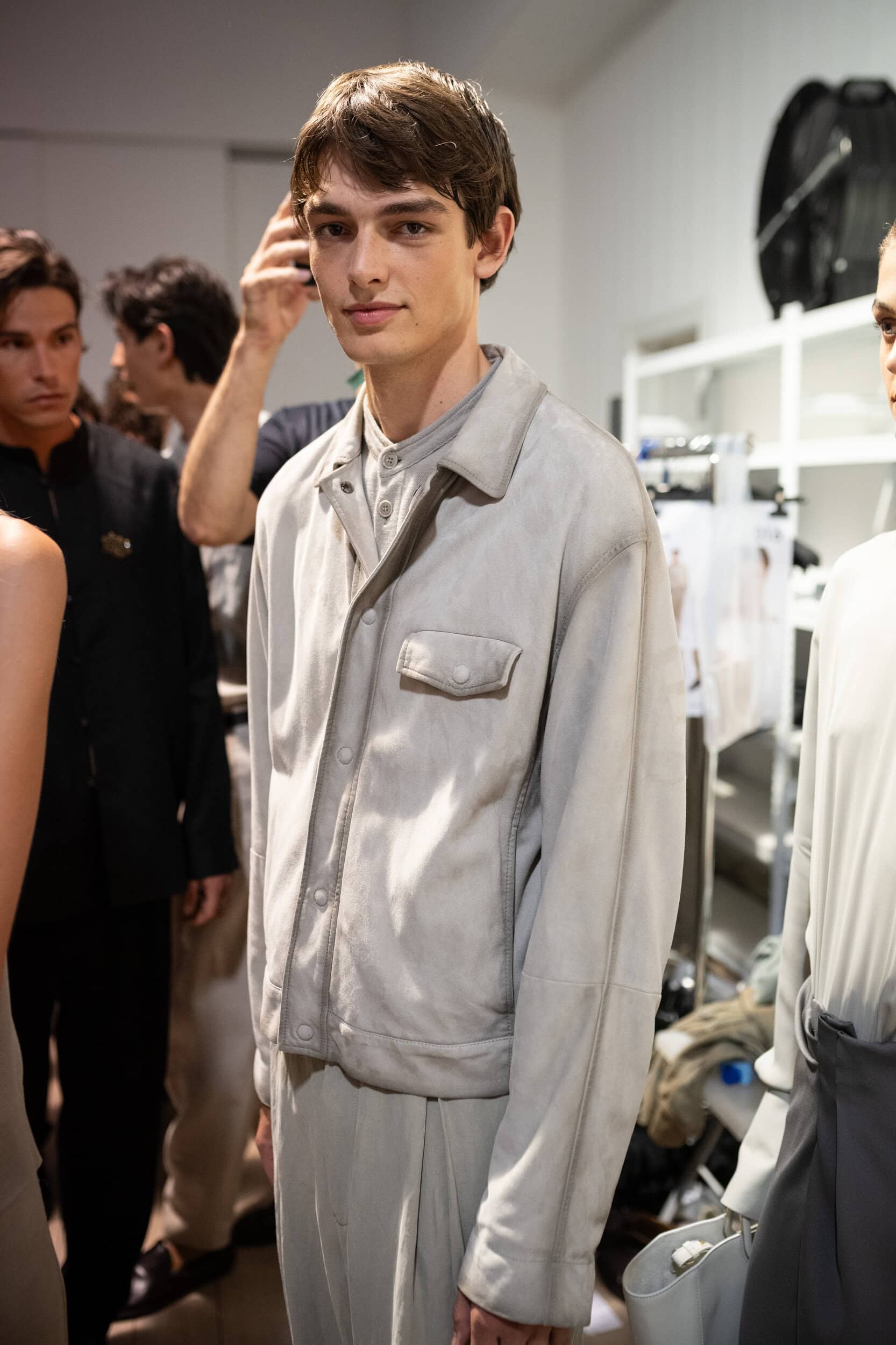 Giorgio Armani Spring 2027 Men's Fashion Show Backstage