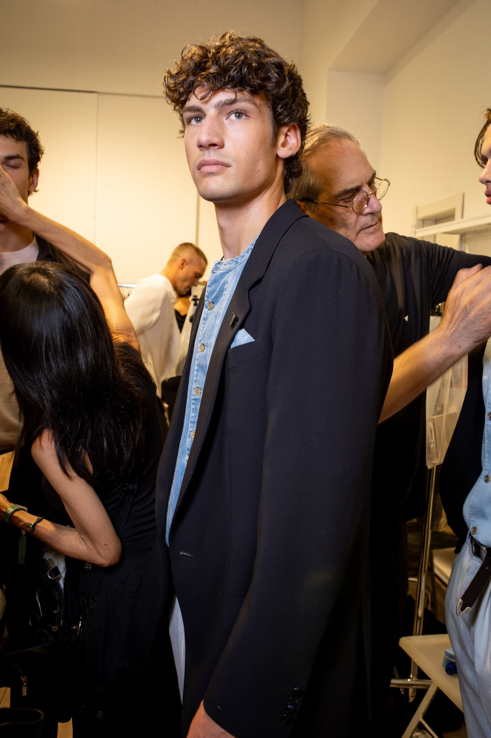 Giorgio Armani Spring 2027 Men's Fashion Show Backstage