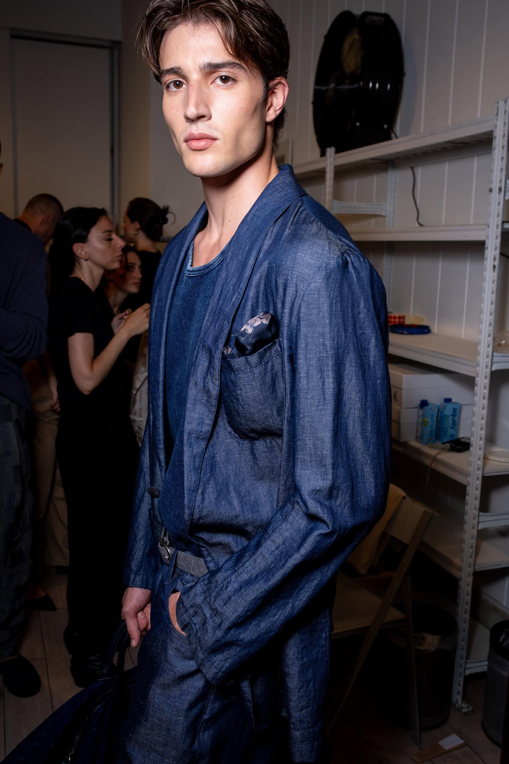 Giorgio Armani Spring 2027 Men's Fashion Show Backstage