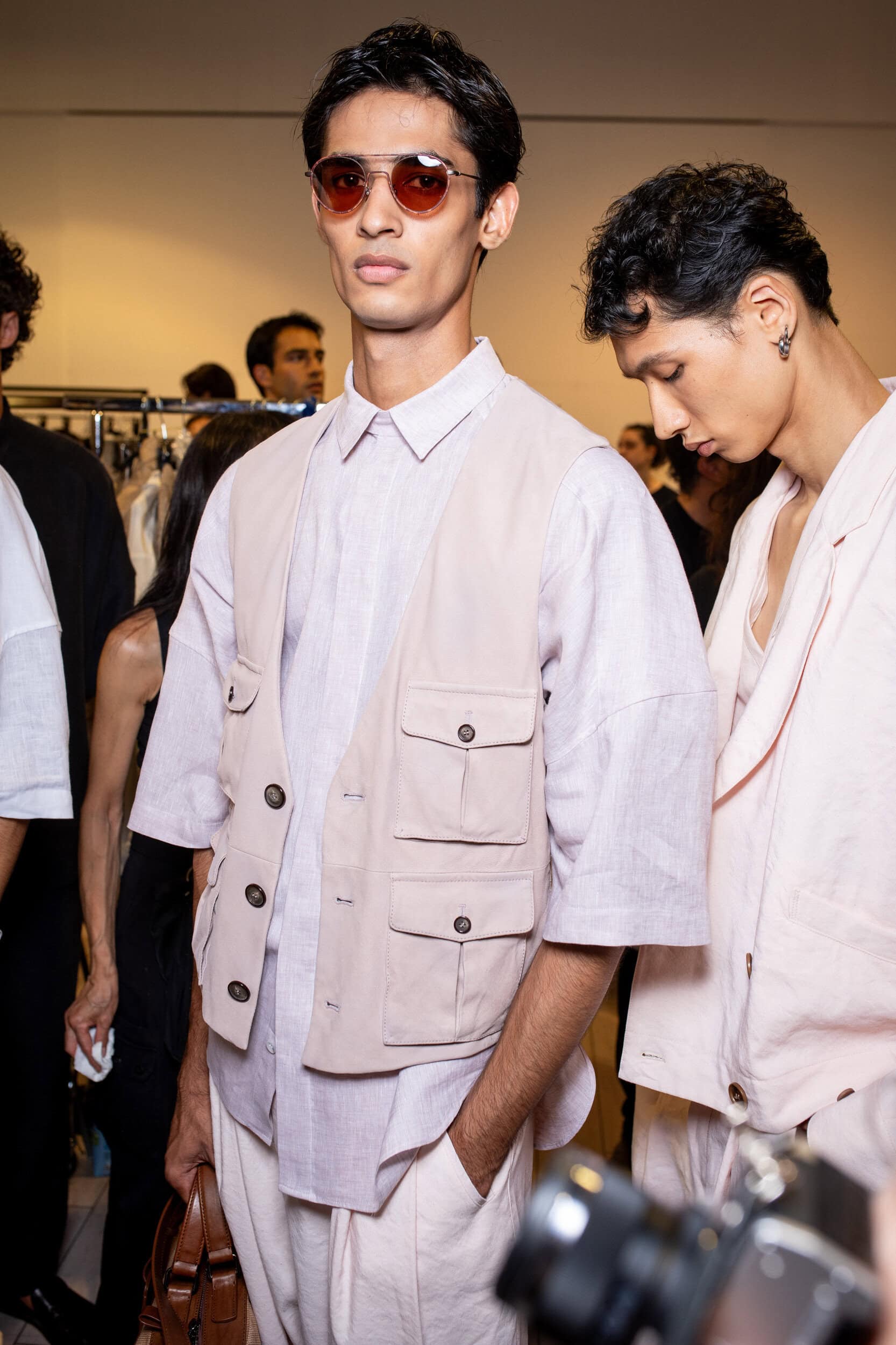 Giorgio Armani Spring 2027 Men's Fashion Show Backstage
