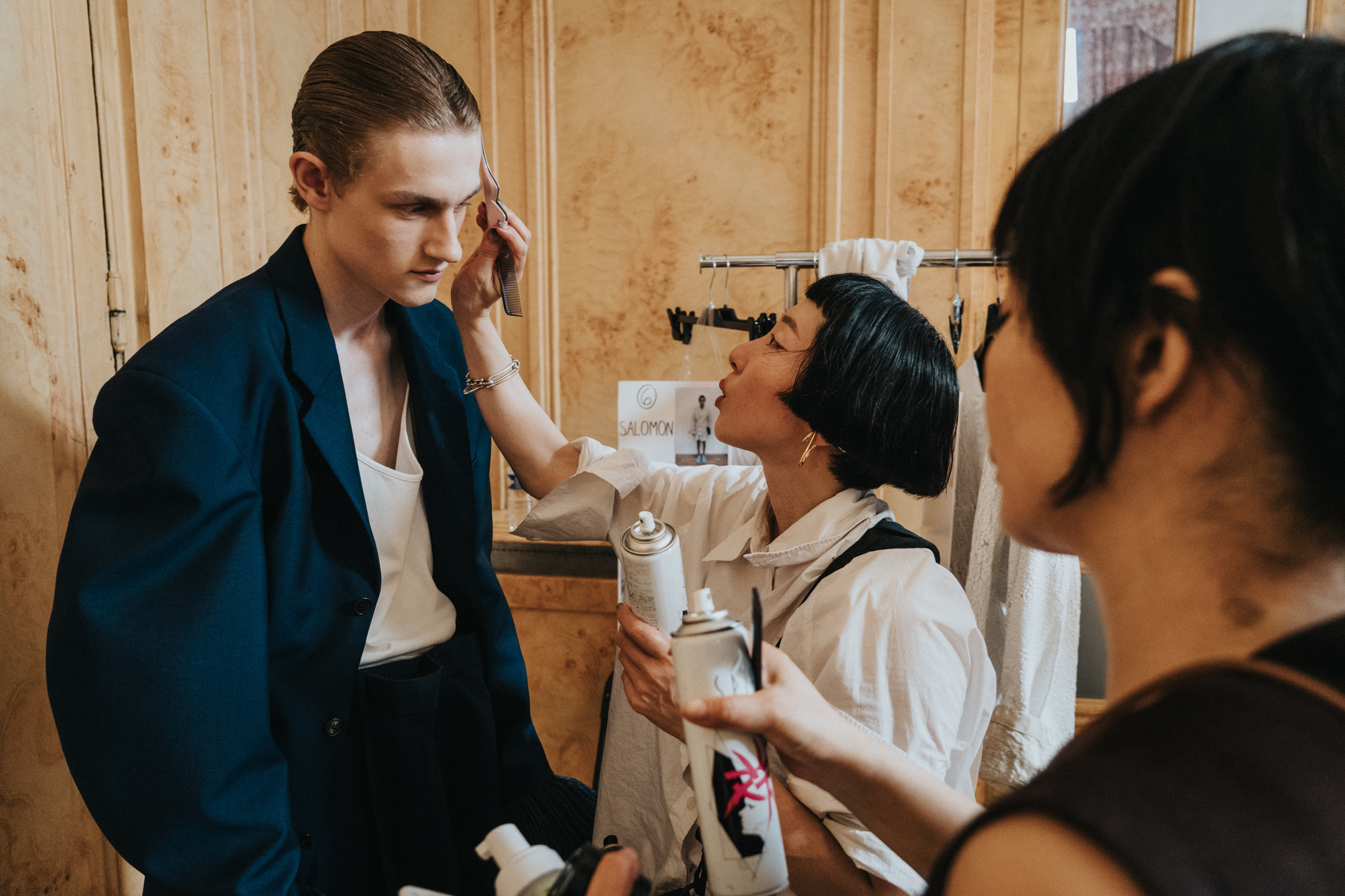 Hed Mayner Spring 2027 Men's Fashion Show Backstage