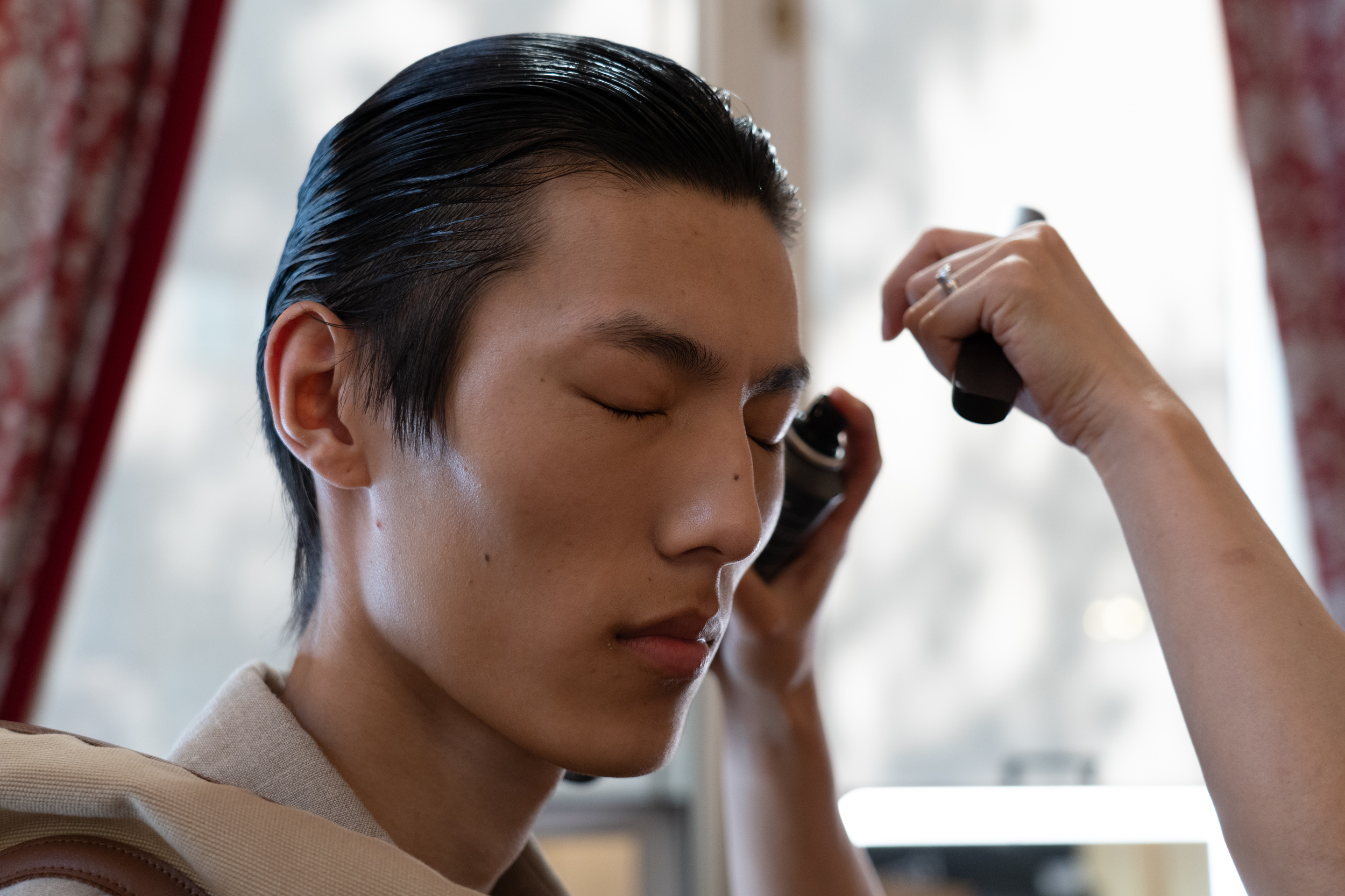 Hed Mayner Spring 2027 Men's Fashion Show Backstage