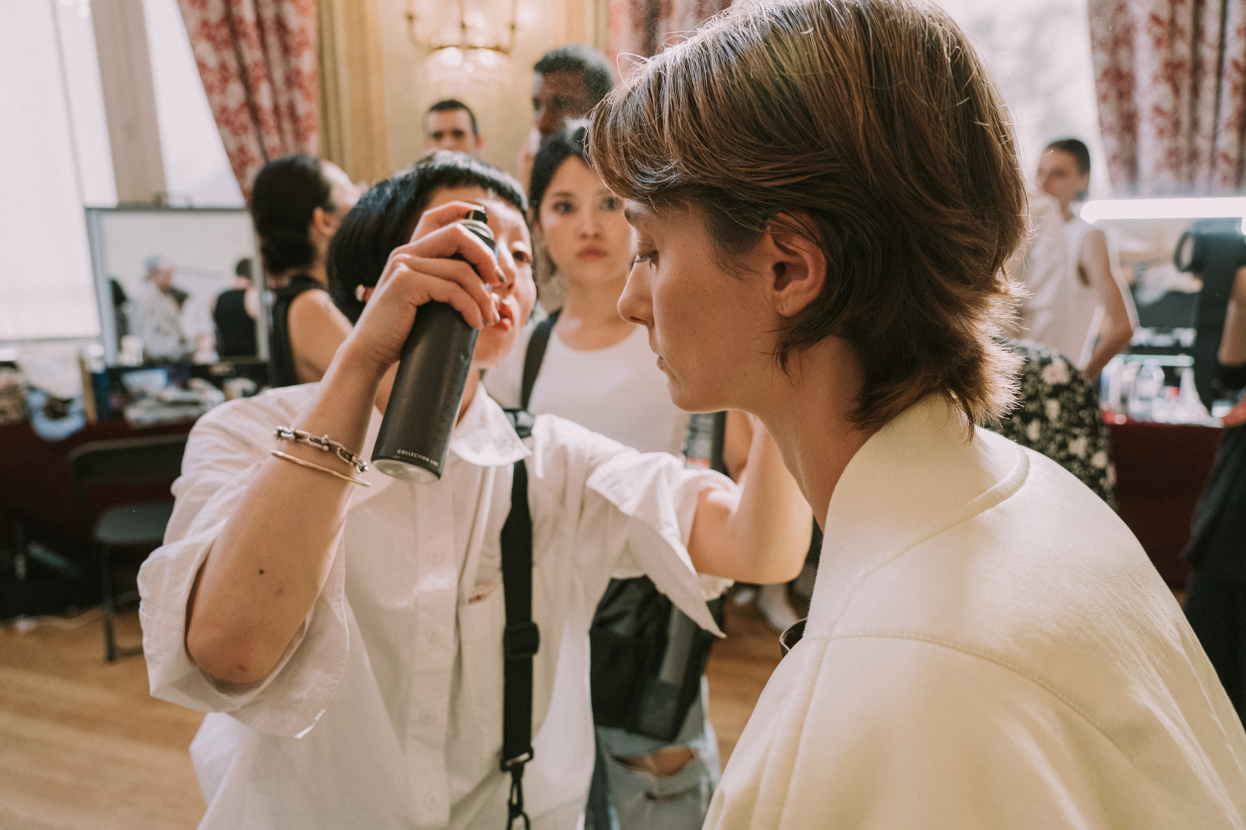 Hed Mayner Spring 2027 Men's Fashion Show Backstage