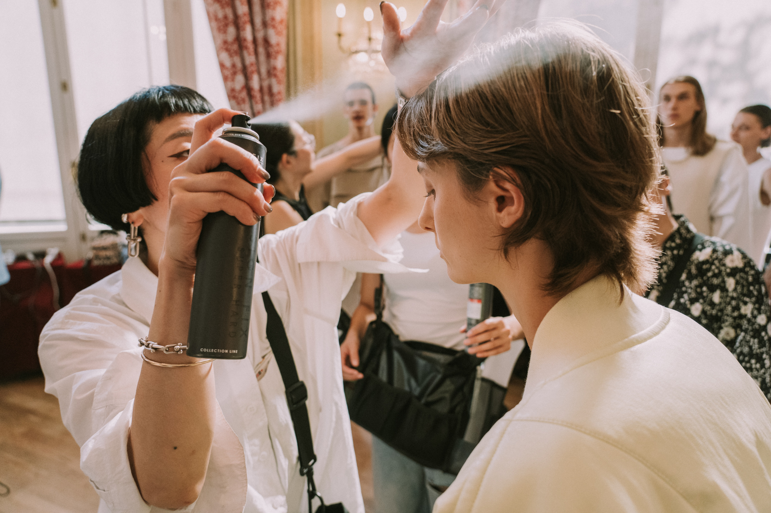 Hed Mayner Spring 2027 Men's Fashion Show Backstage