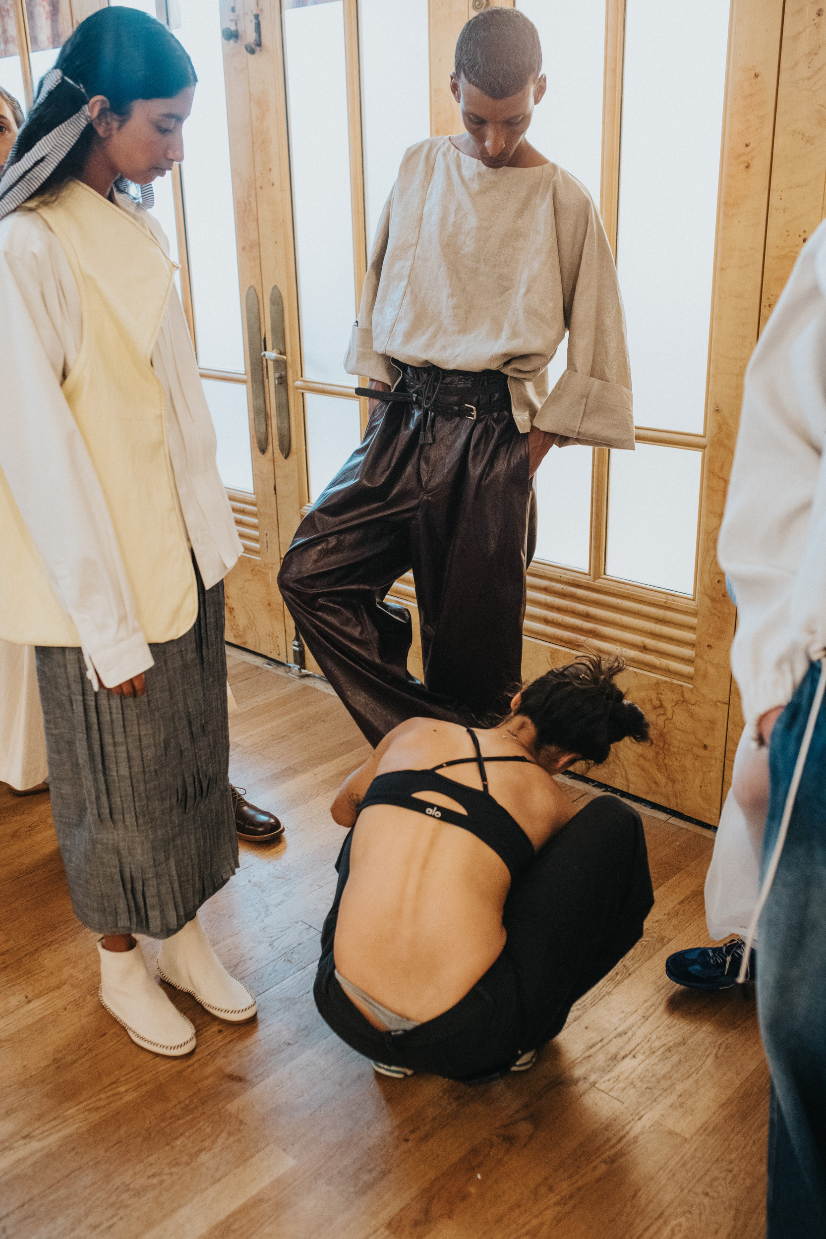 Hed Mayner Spring 2027 Men's Fashion Show Backstage