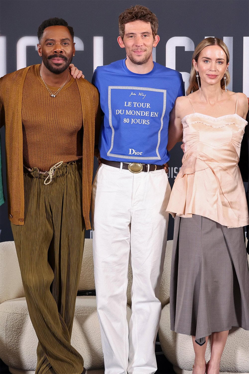 Josh O'Connor wears Dior at the "Disclosure Day" Paris Press Conference