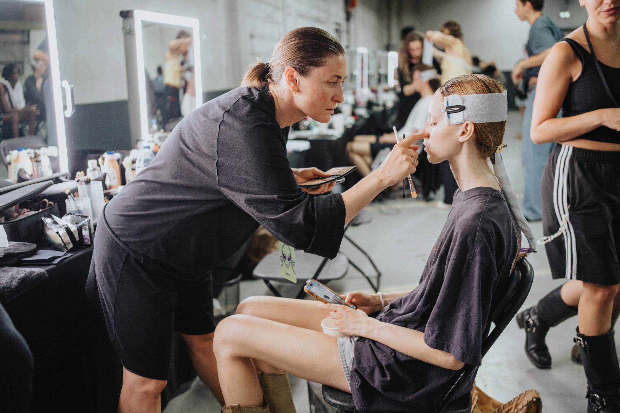 Kolor Spring 2027 Men's Fashion Show Backstage