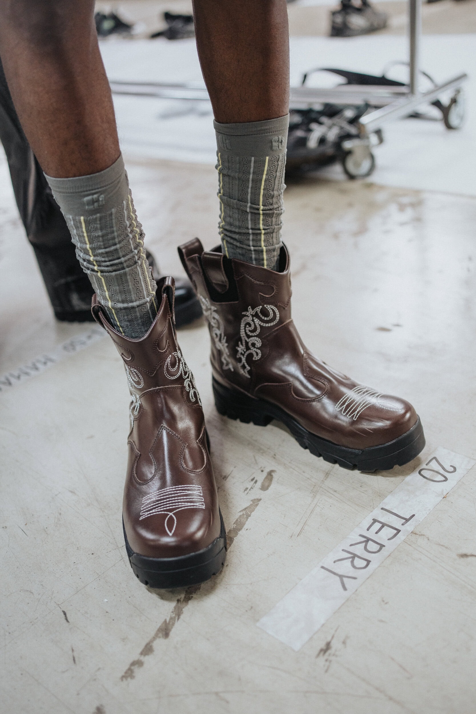 Kolor Spring 2027 Men's Fashion Show Backstage