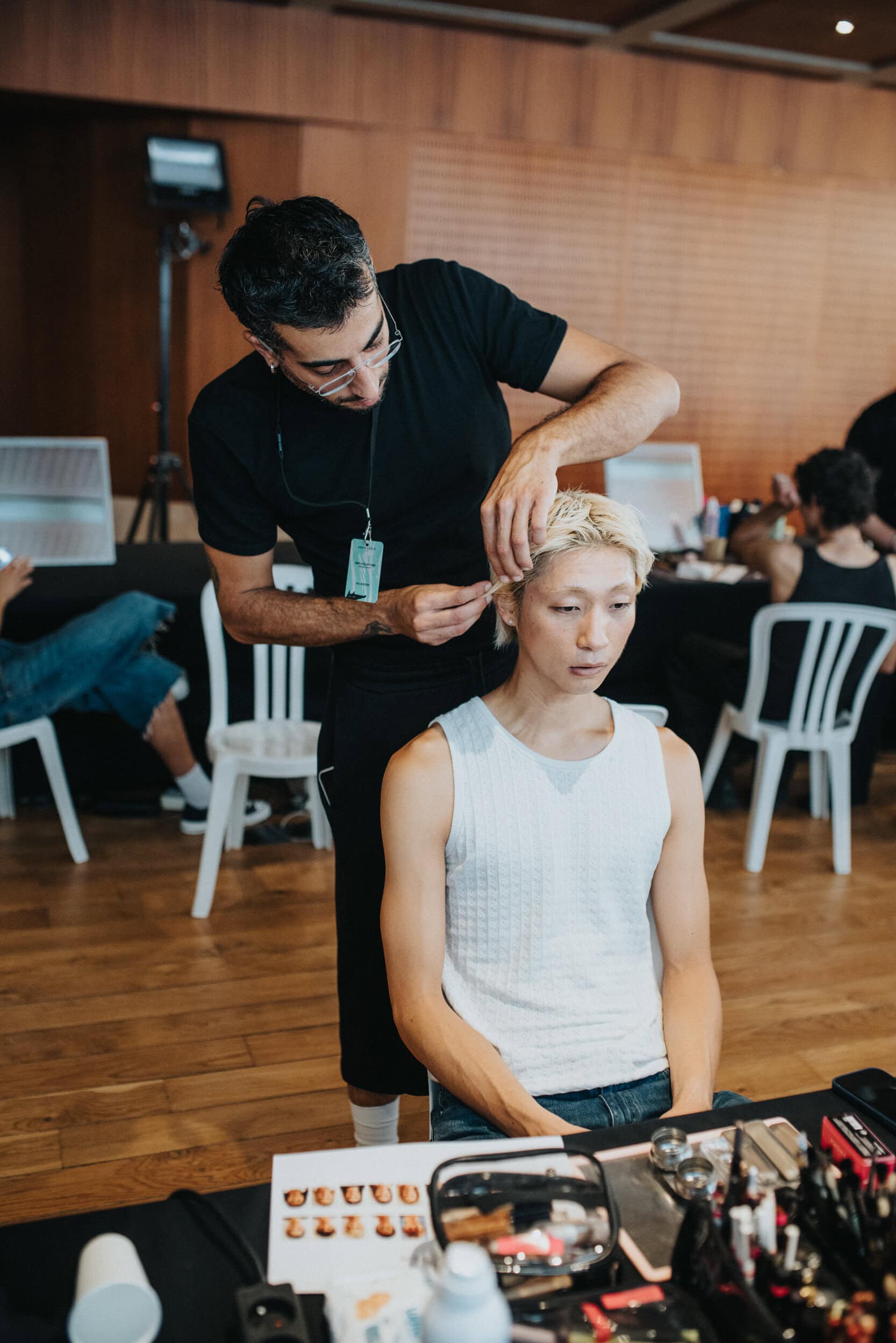 Maison Kitsune Spring 2027 Men's Fashion Show Backstage