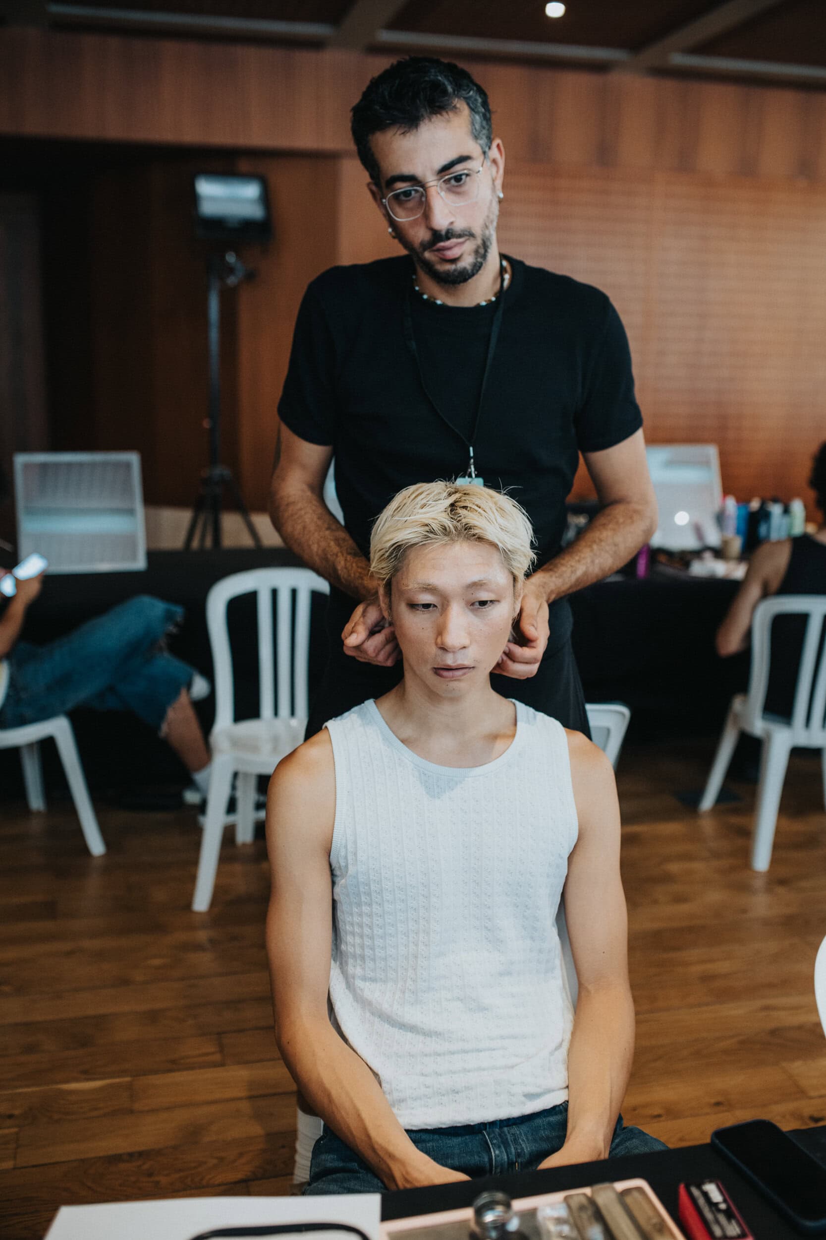 Maison Kitsune Spring 2027 Men's Fashion Show Backstage