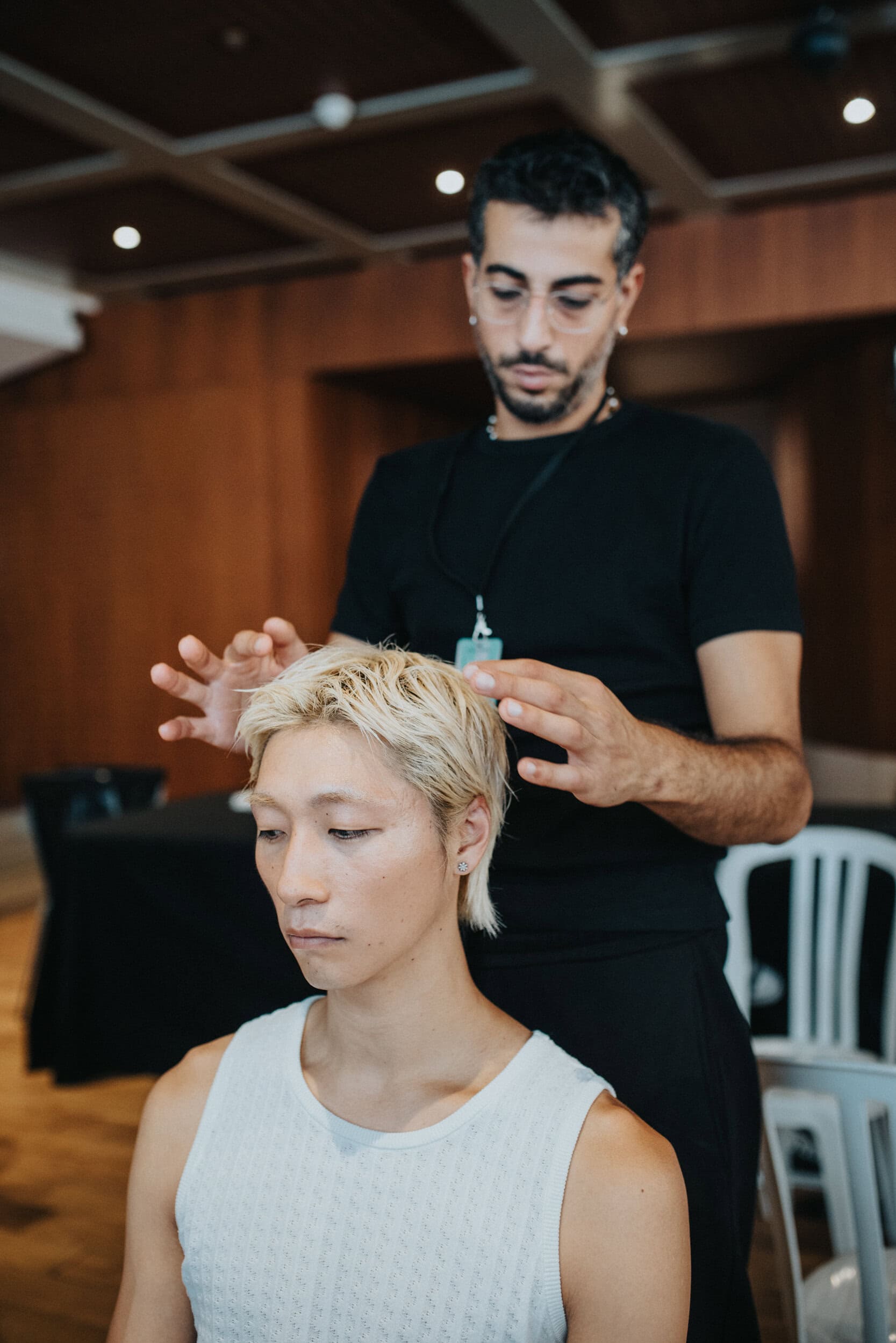 Maison Kitsune Spring 2027 Men's Fashion Show Backstage
