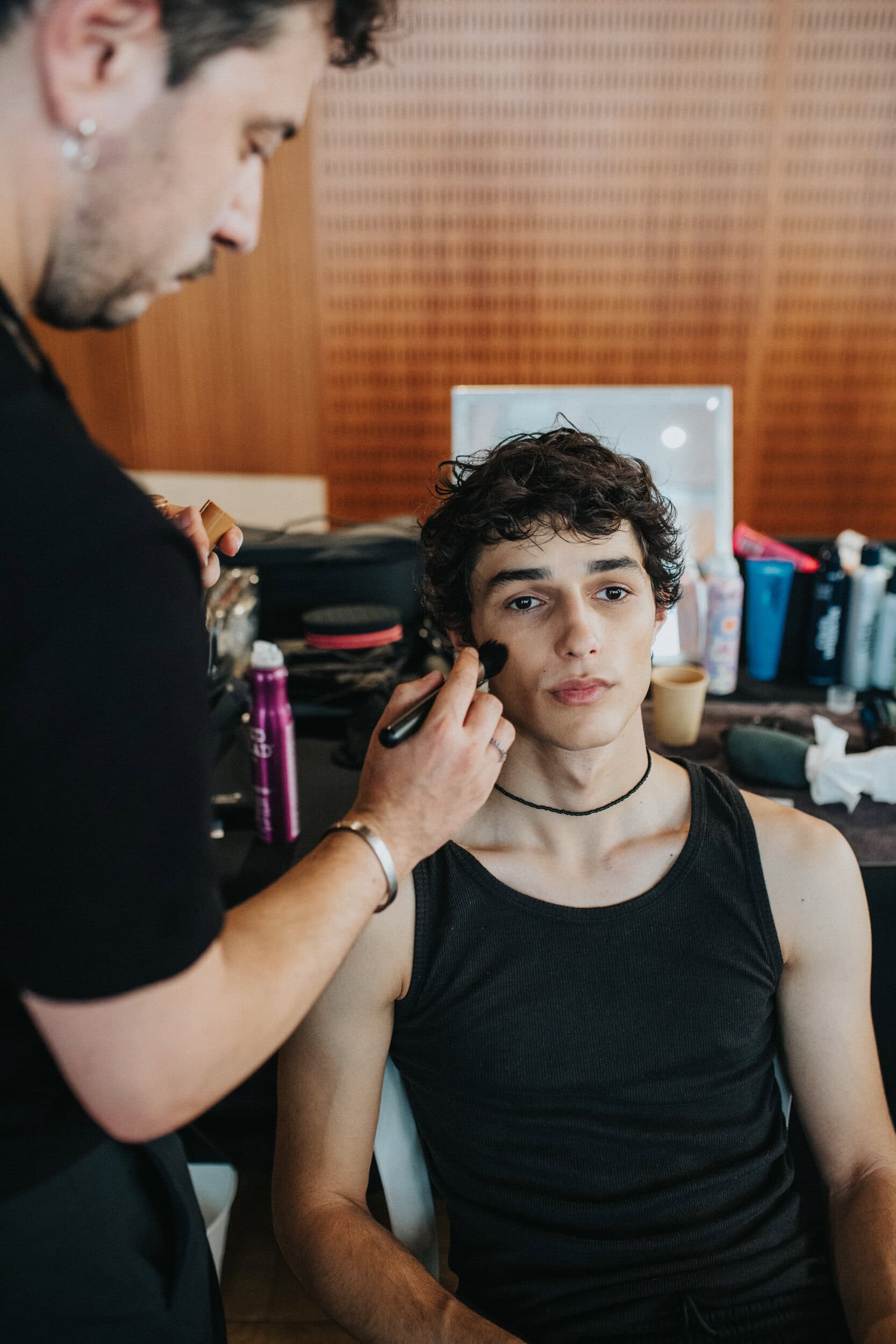 Maison Kitsune Spring 2027 Men's Fashion Show Backstage