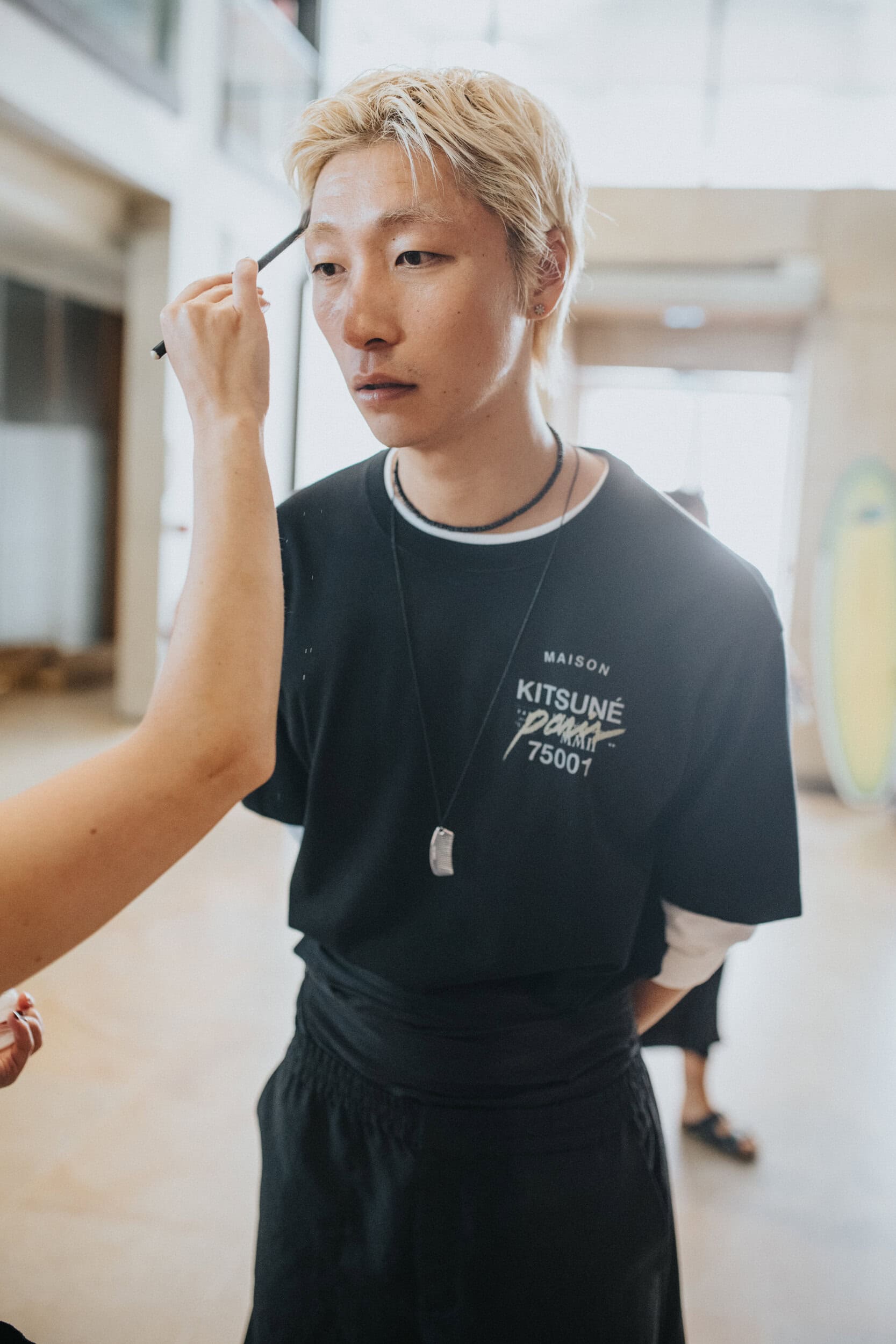 Maison Kitsune Spring 2027 Men's Fashion Show Backstage