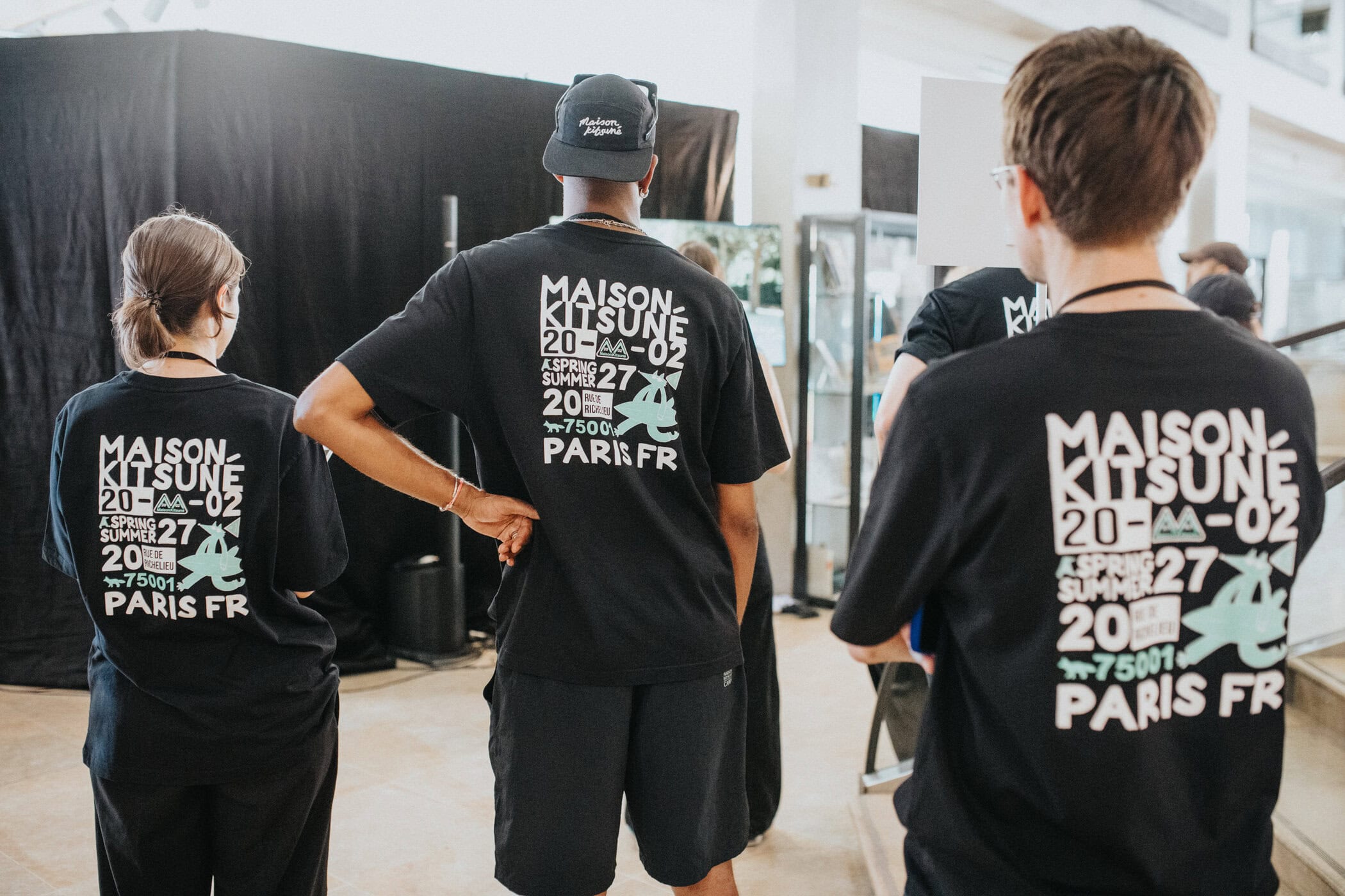 Maison Kitsune Spring 2027 Men's Fashion Show Backstage