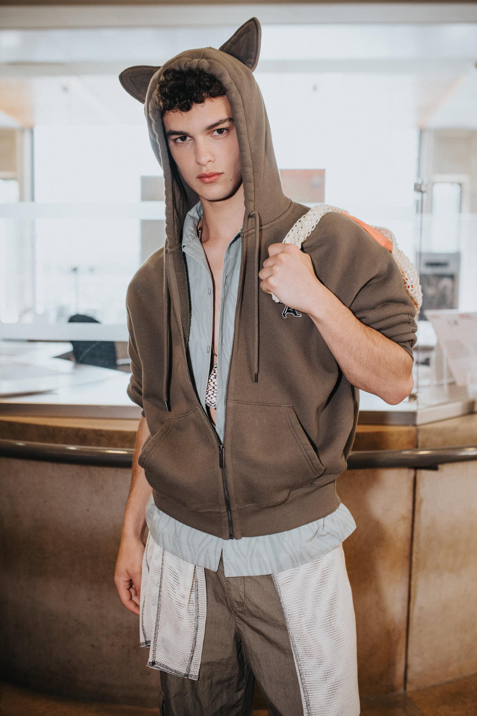 Maison Kitsune Spring 2027 Men's Fashion Show Backstage