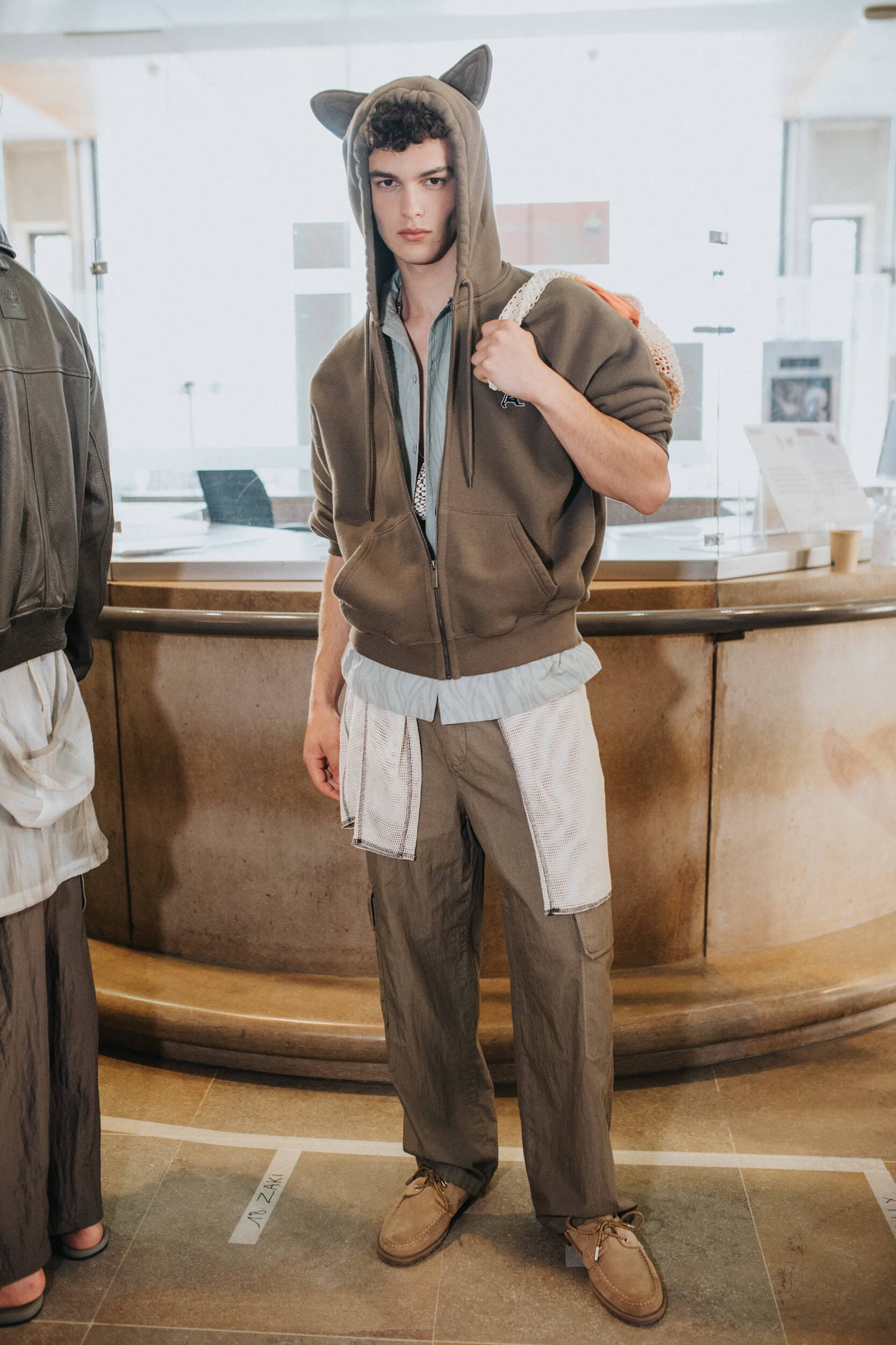 Maison Kitsune Spring 2027 Men's Fashion Show Backstage