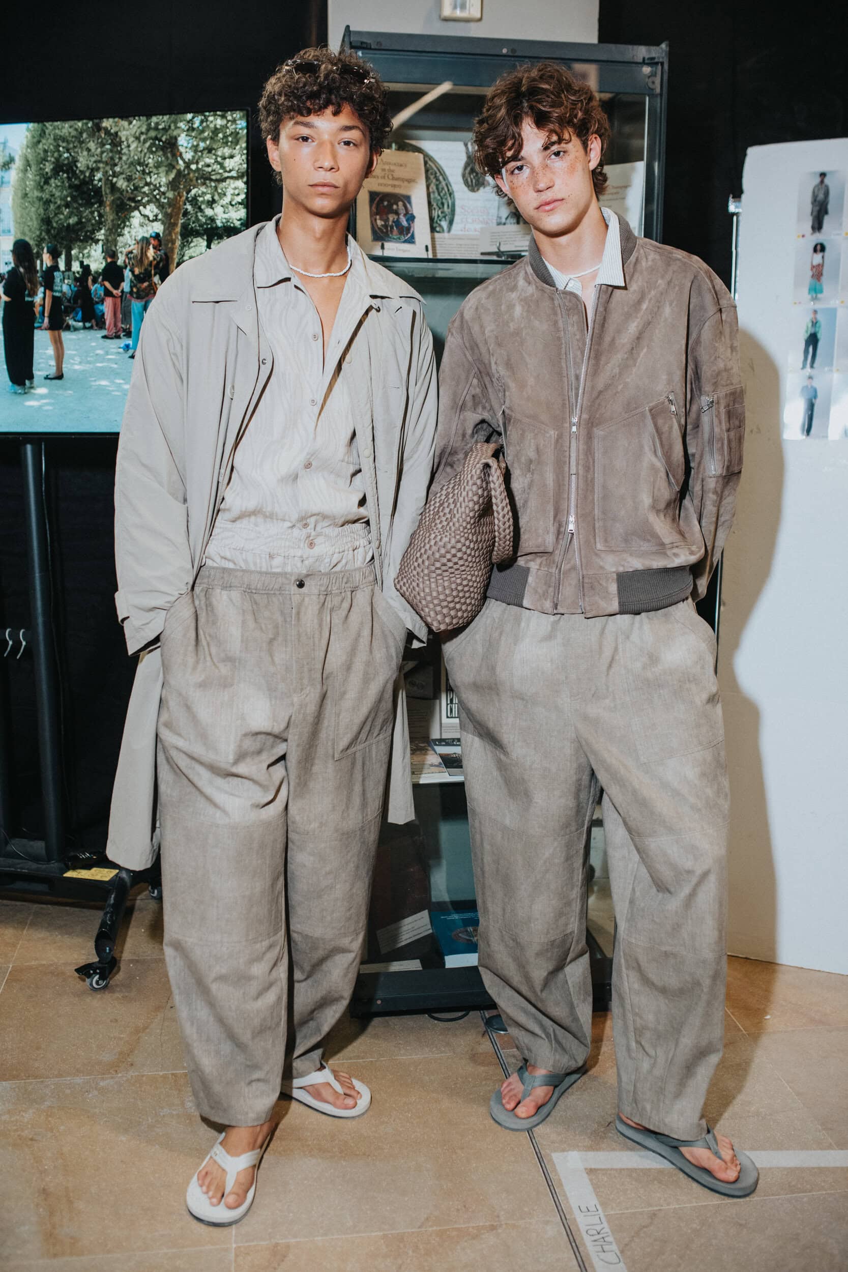 Maison Kitsune Spring 2027 Men's Fashion Show Backstage