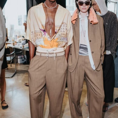 Maison Kitsune Spring 2027 Men's Fashion Show Backstage