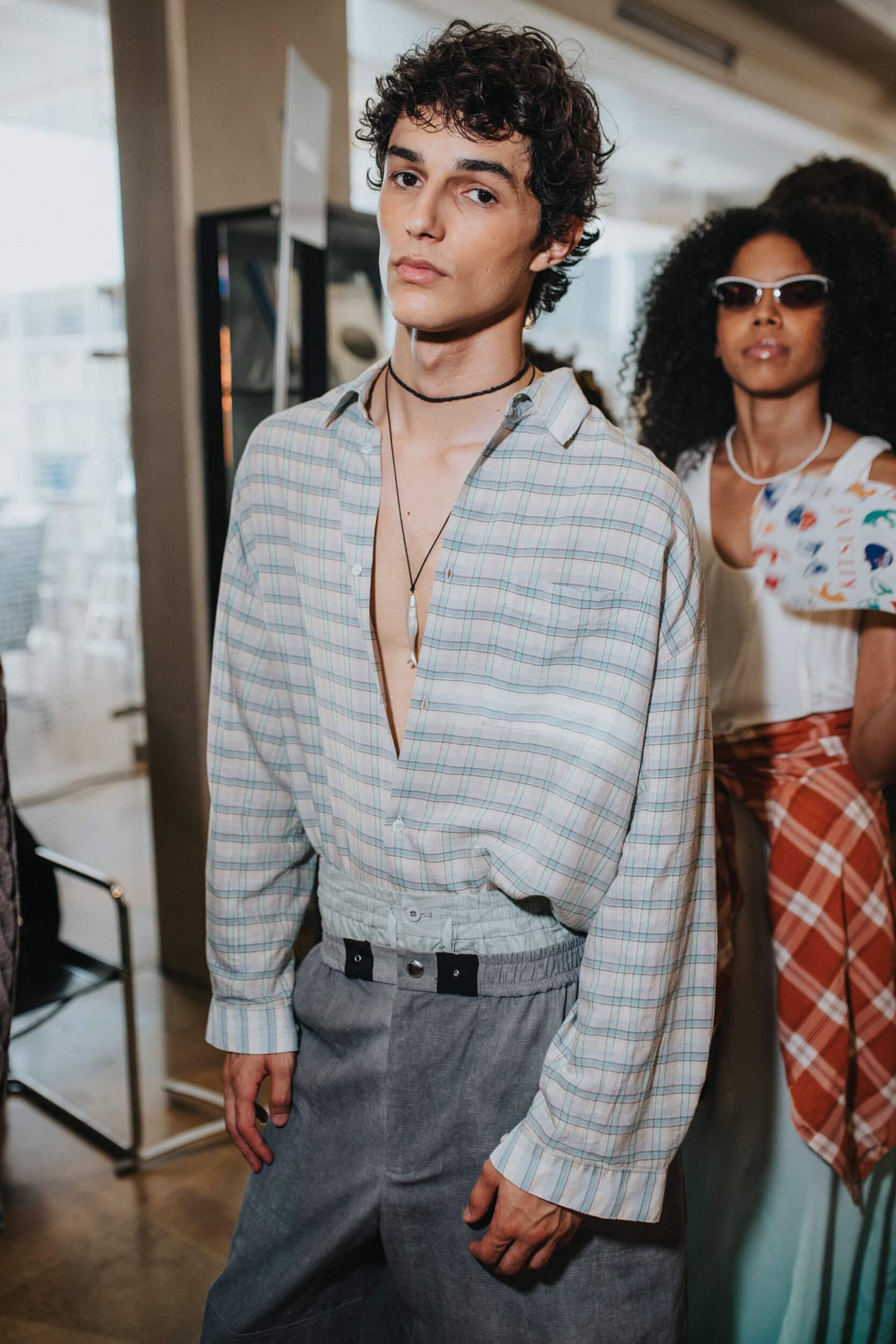 Maison Kitsune Spring 2027 Men's Fashion Show Backstage