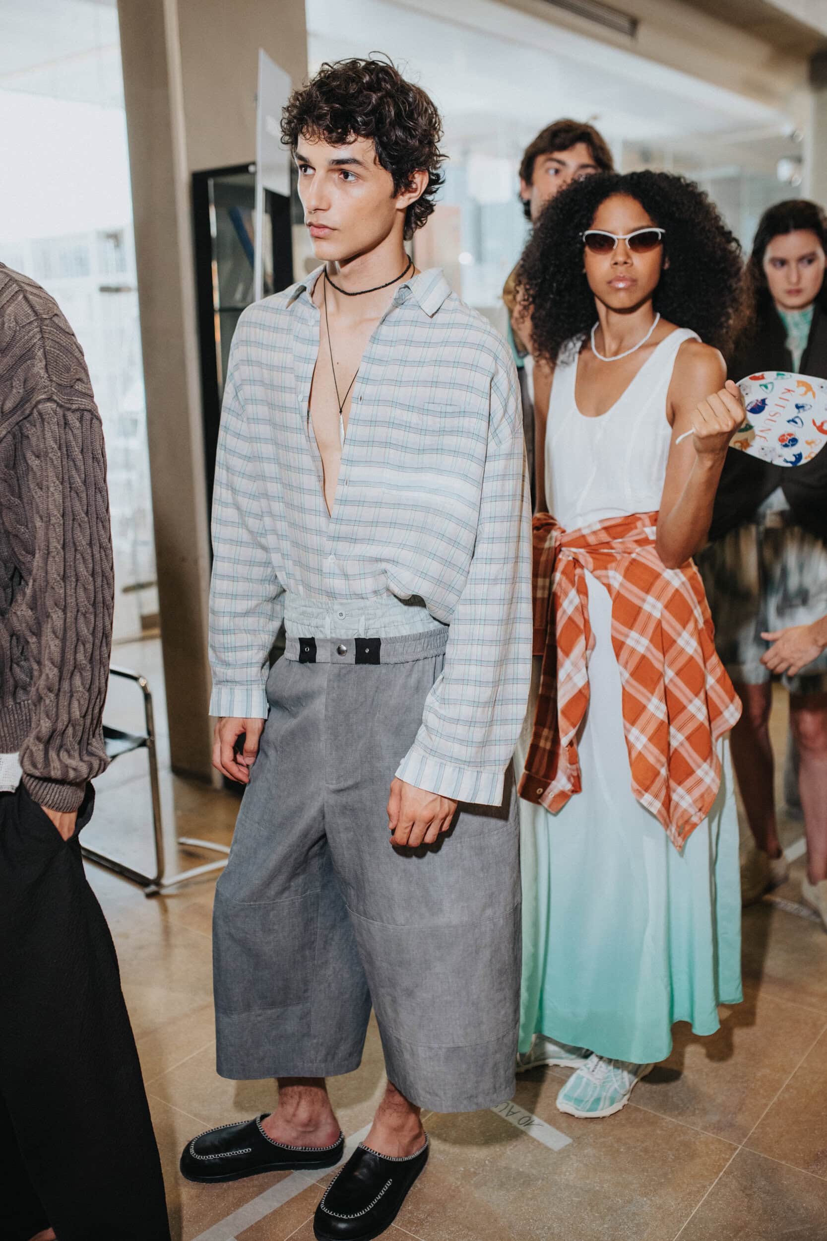 Maison Kitsune Spring 2027 Men's Fashion Show Backstage