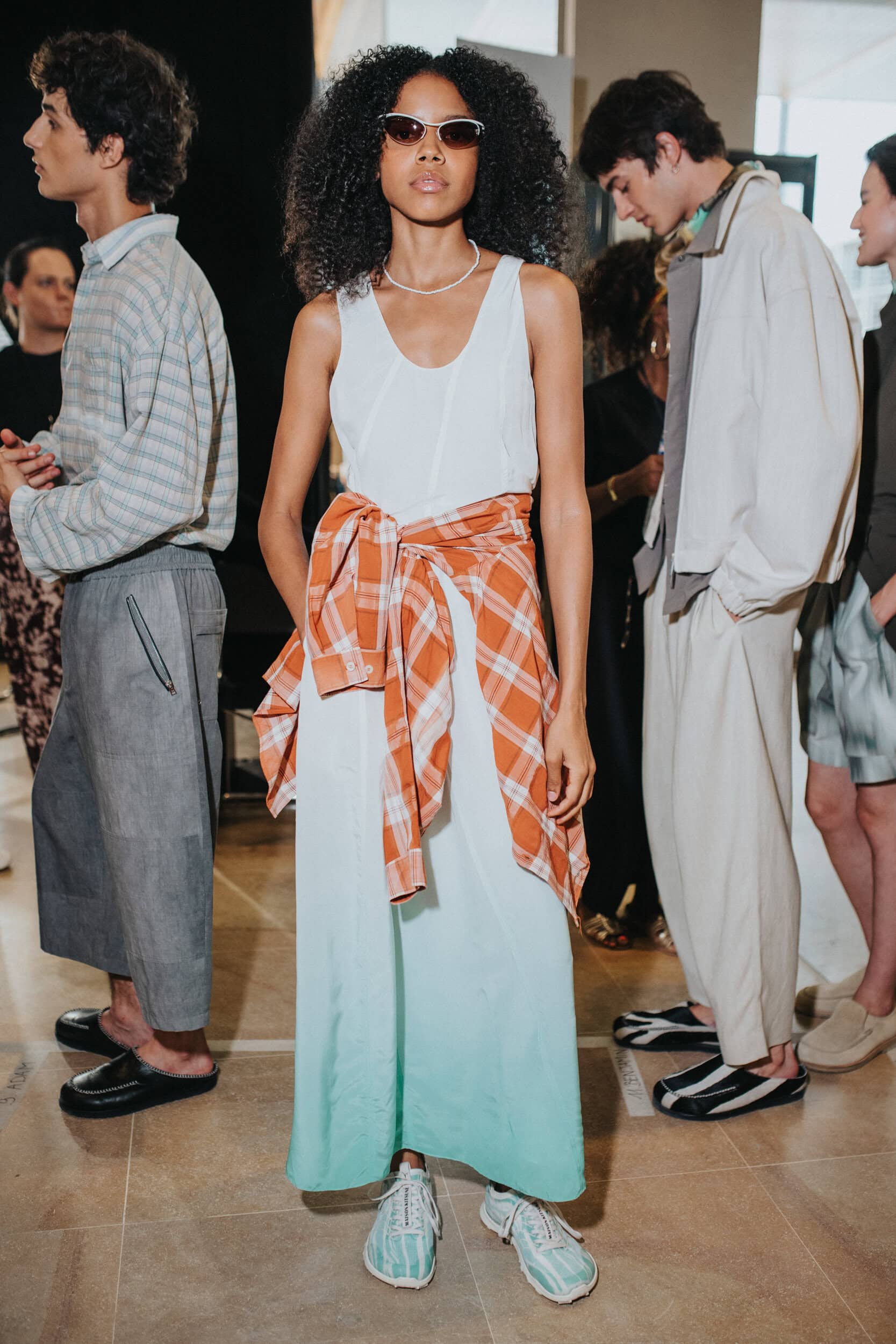 Maison Kitsune Spring 2027 Men's Fashion Show Backstage