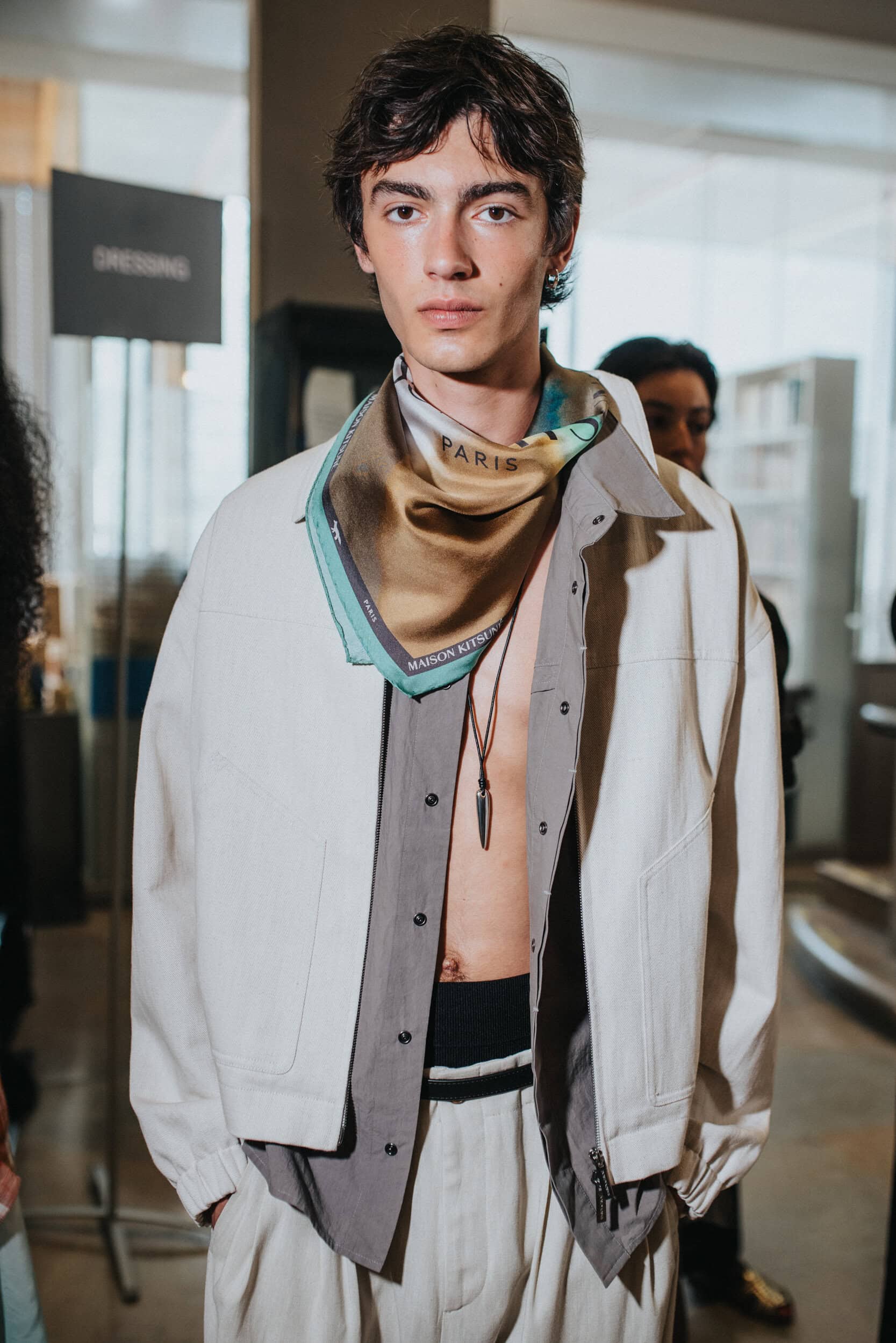 Maison Kitsune Spring 2027 Men's Fashion Show Backstage