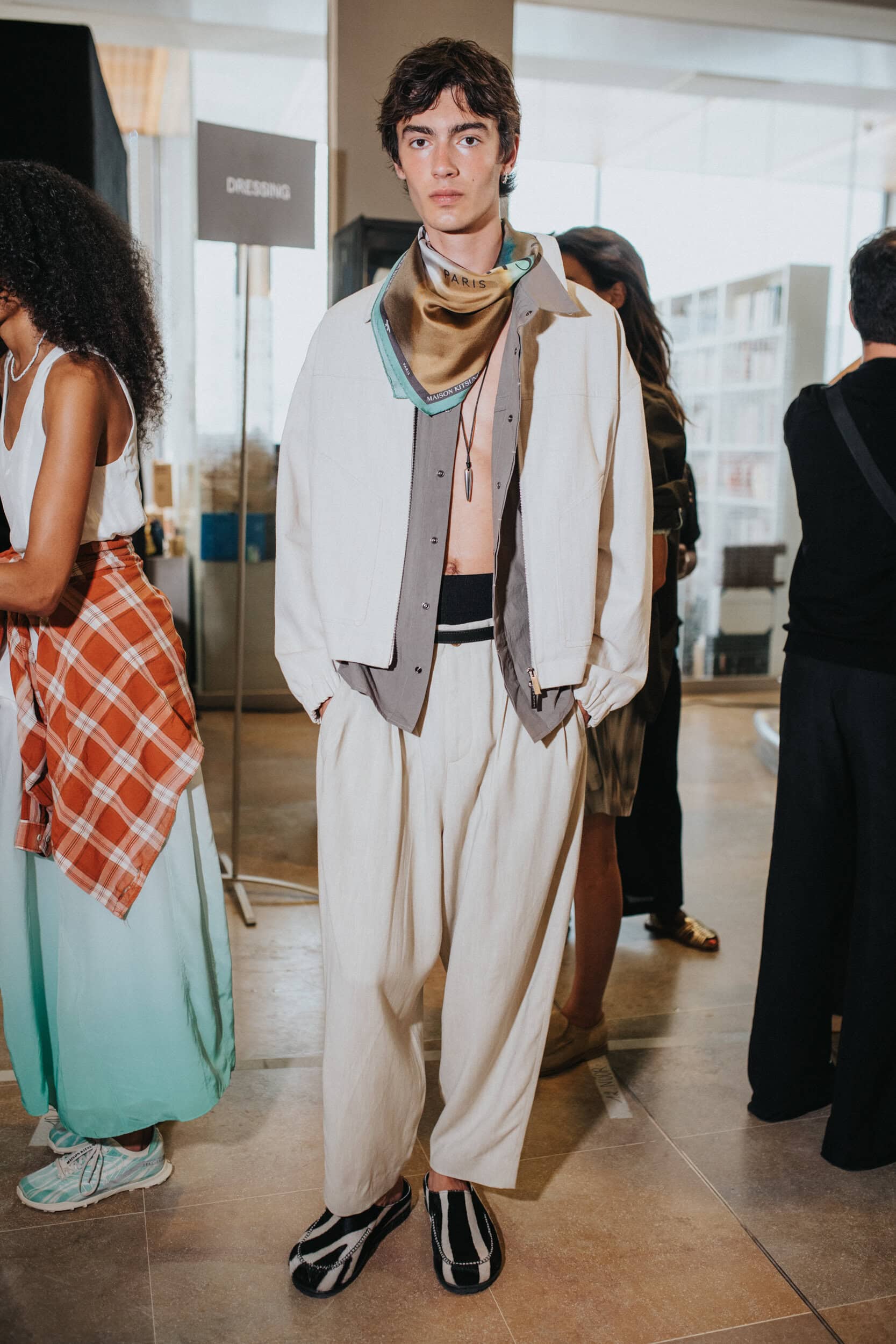 Maison Kitsune Spring 2027 Men's Fashion Show Backstage