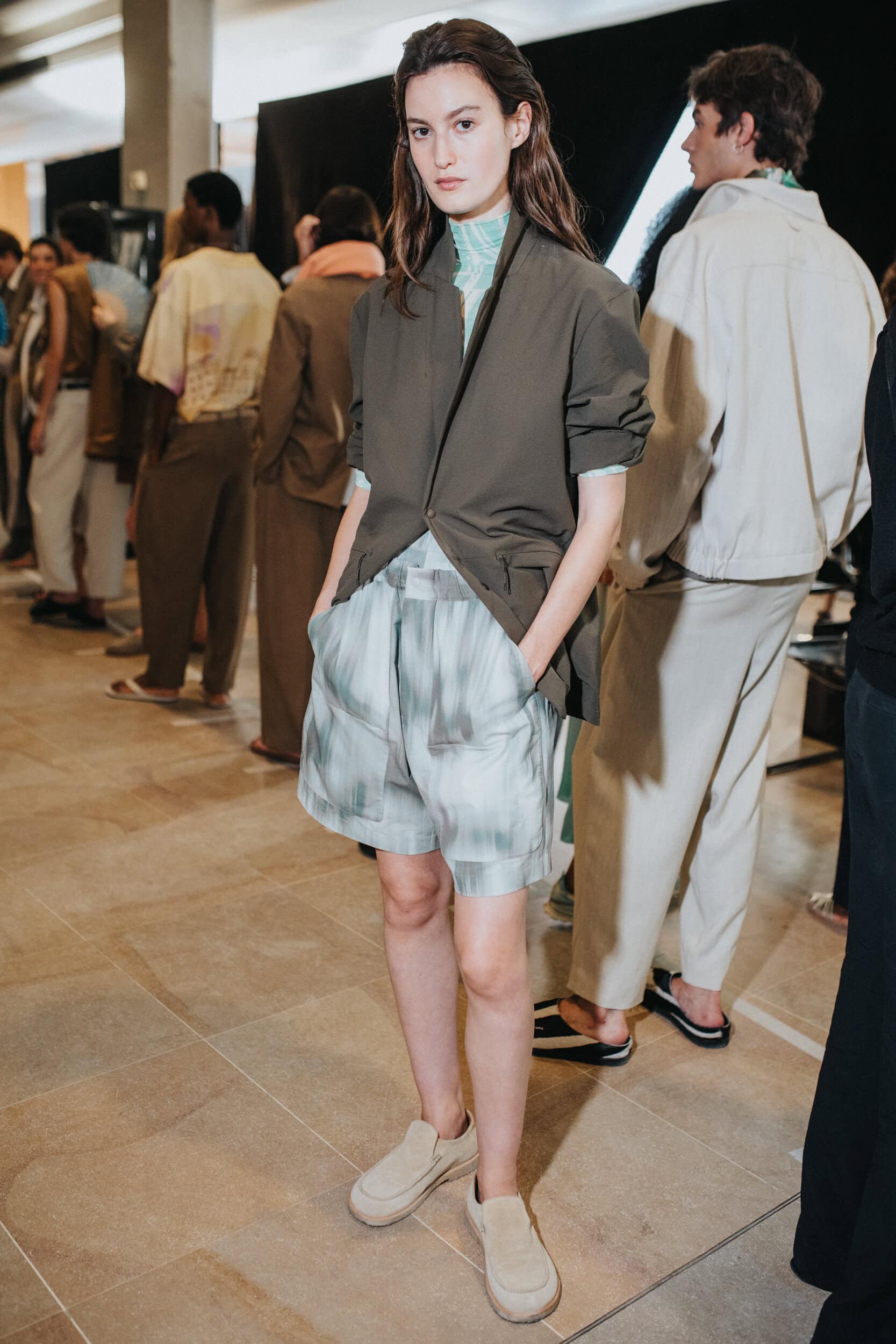 Maison Kitsune Spring 2027 Men's Fashion Show Backstage