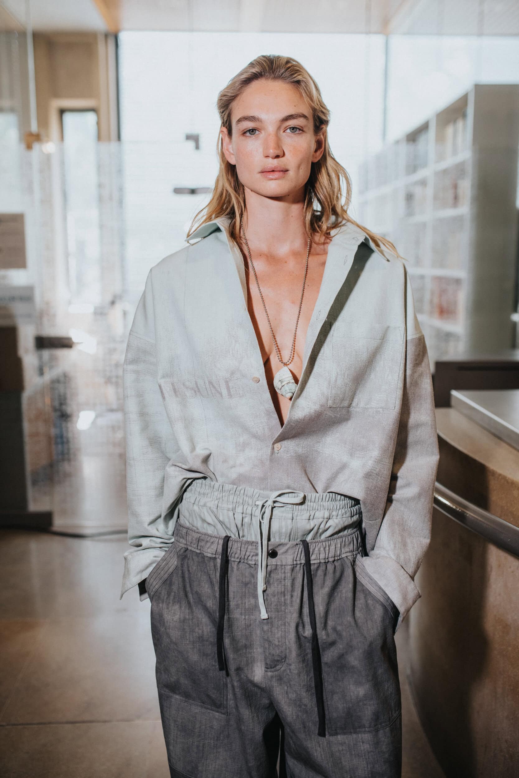 Maison Kitsune Spring 2027 Men's Fashion Show Backstage