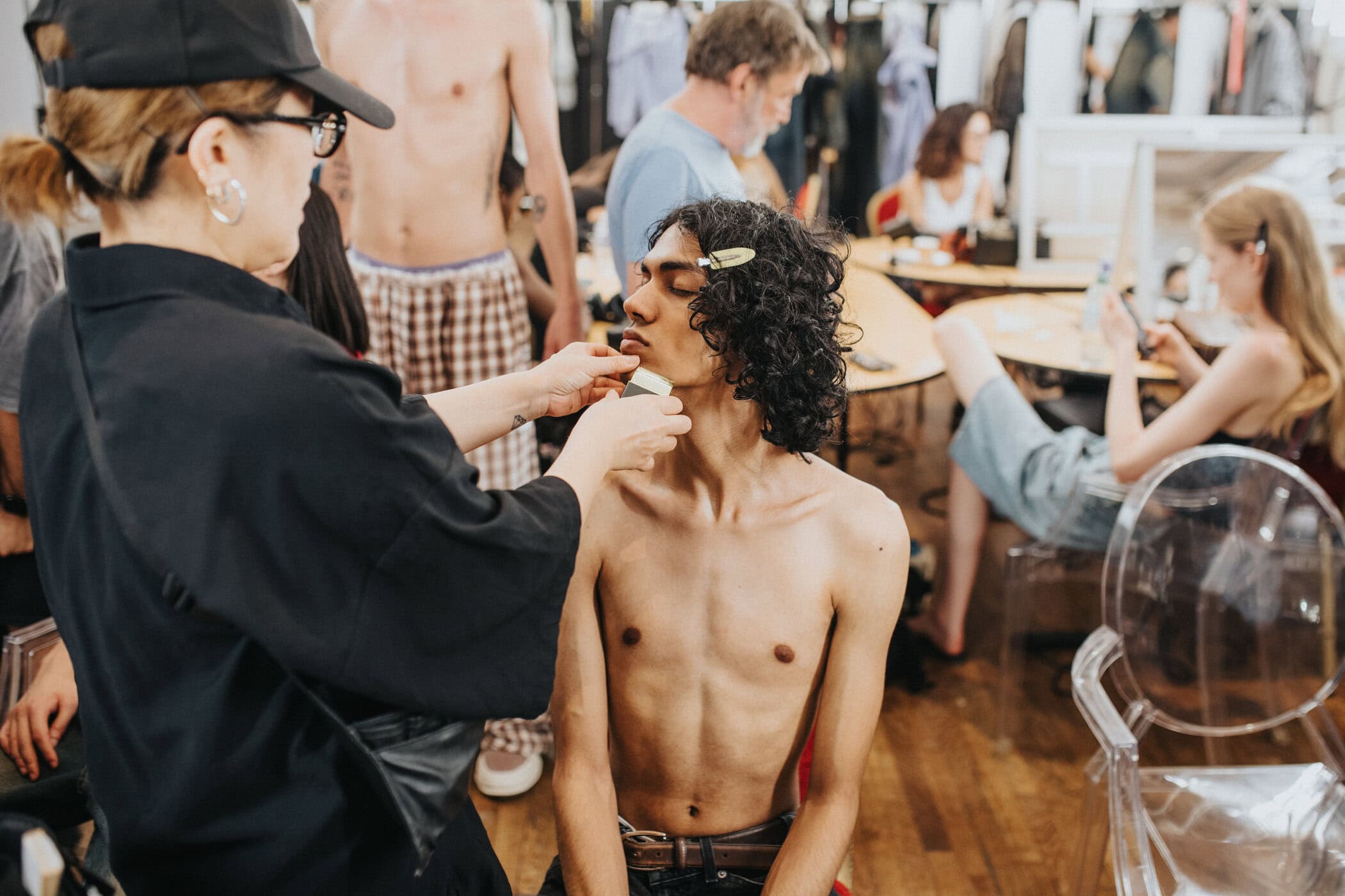 Maison Mihara Yashuiro Spring 2027 Men's Fashion Show Backstage