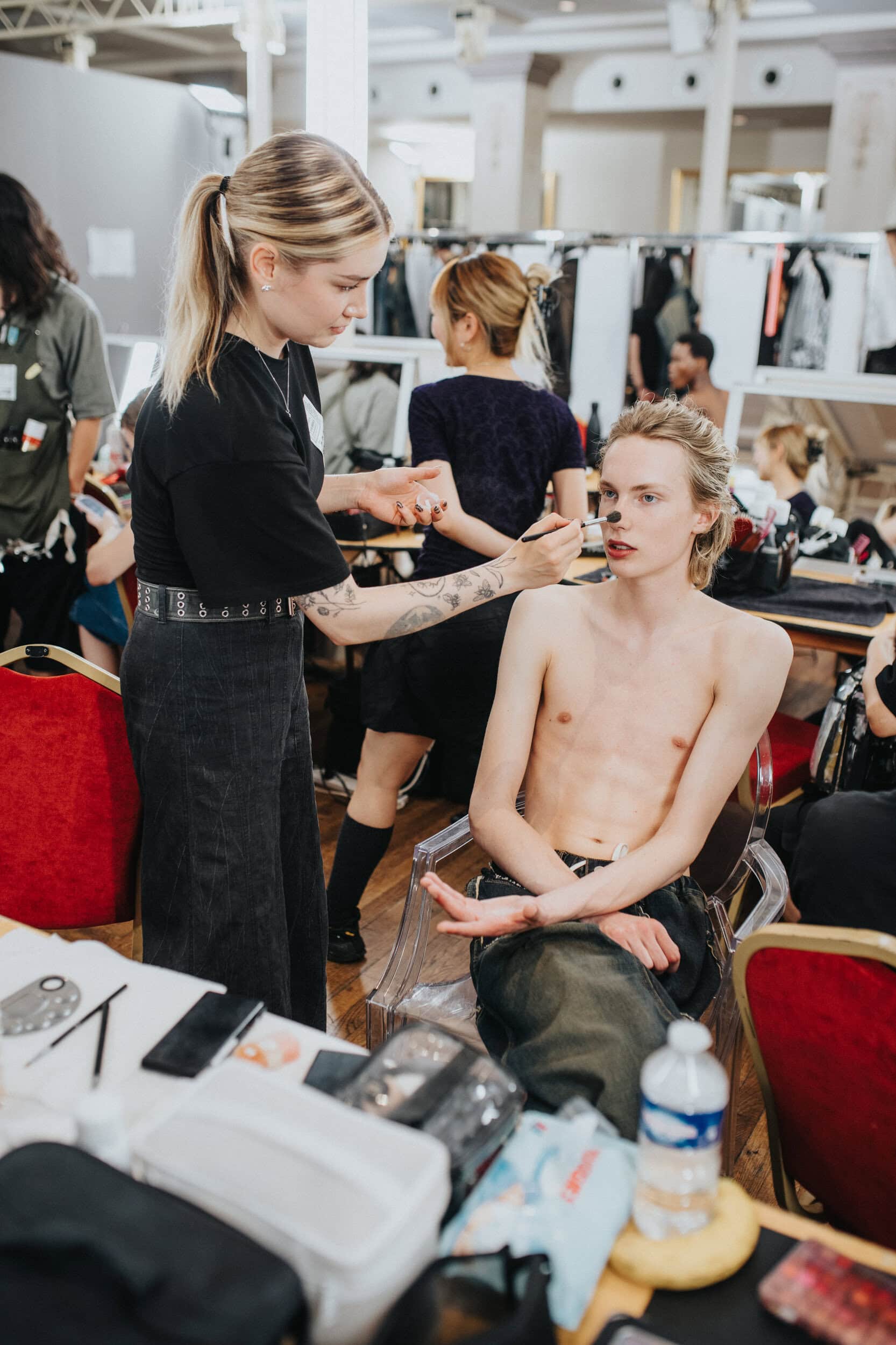 Maison Mihara Yashuiro Spring 2027 Men's Fashion Show Backstage