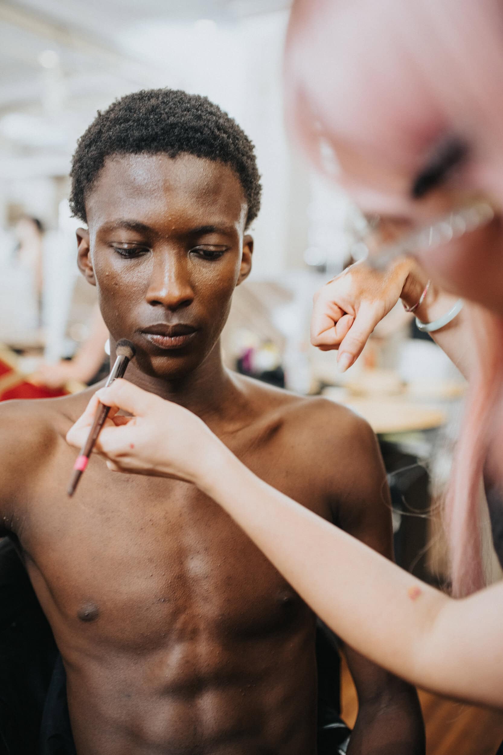 Maison Mihara Yashuiro Spring 2027 Men's Fashion Show Backstage