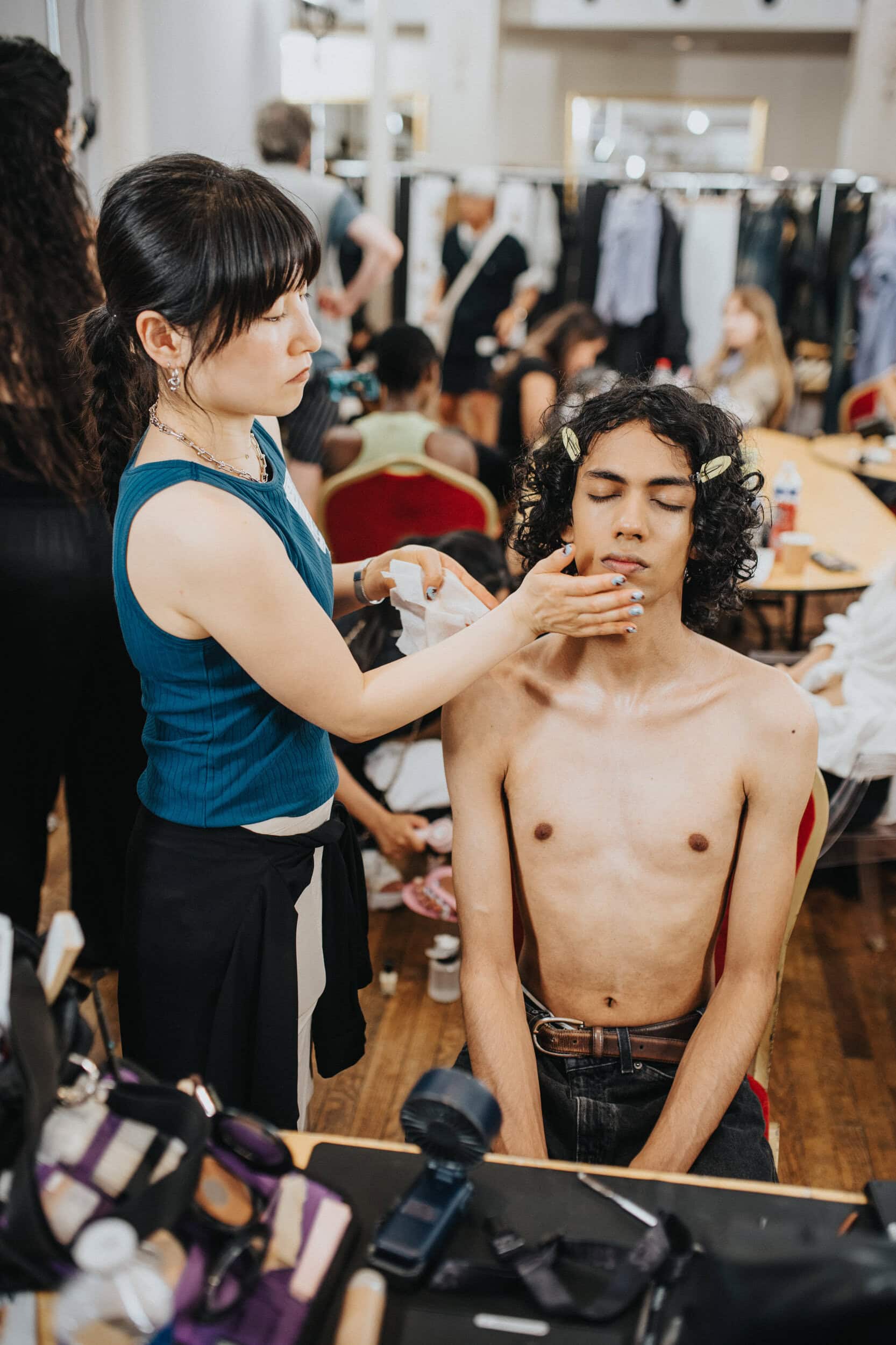 Maison Mihara Yashuiro Spring 2027 Men's Fashion Show Backstage