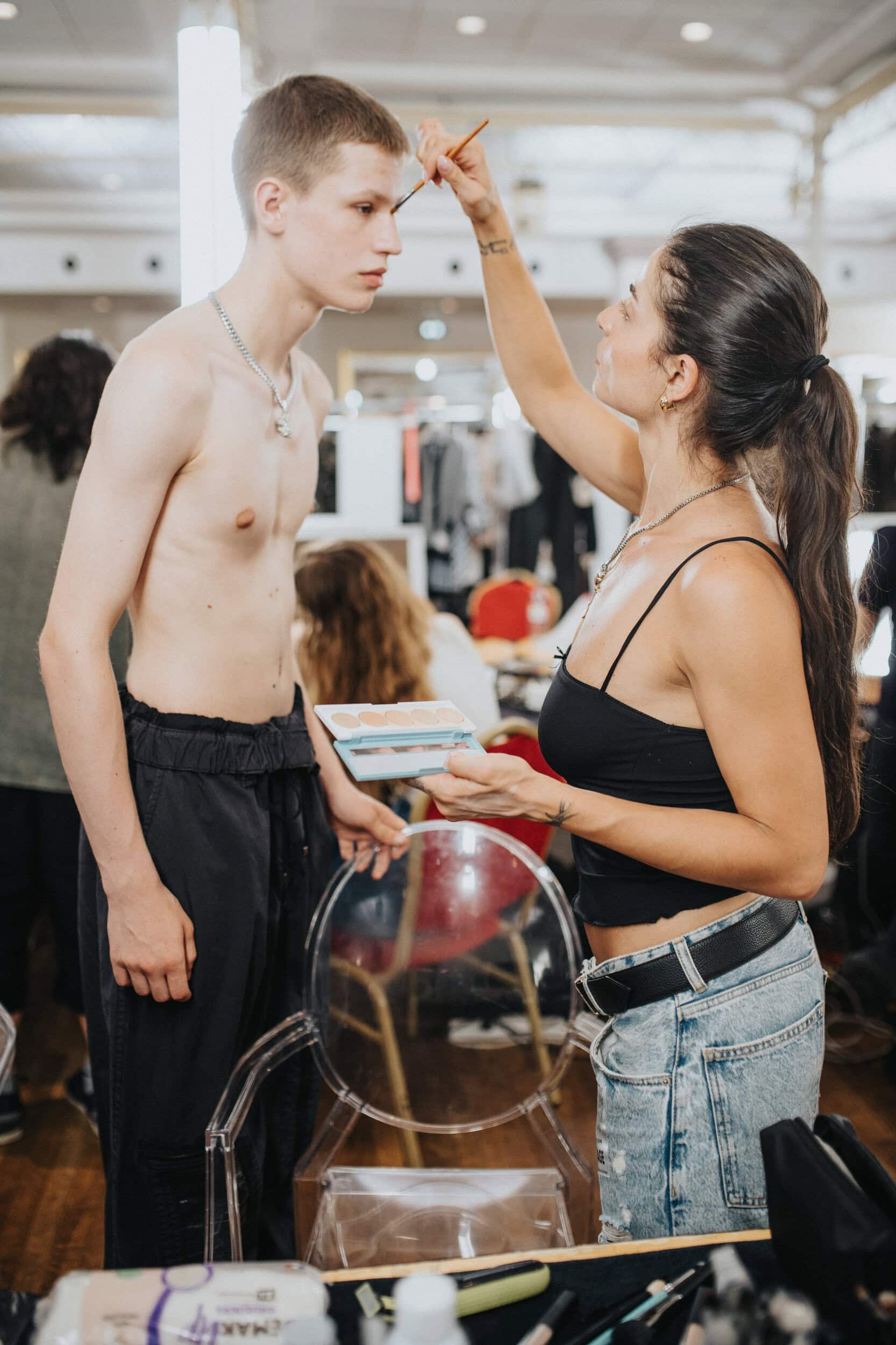 Maison Mihara Yashuiro Spring 2027 Men's Fashion Show Backstage