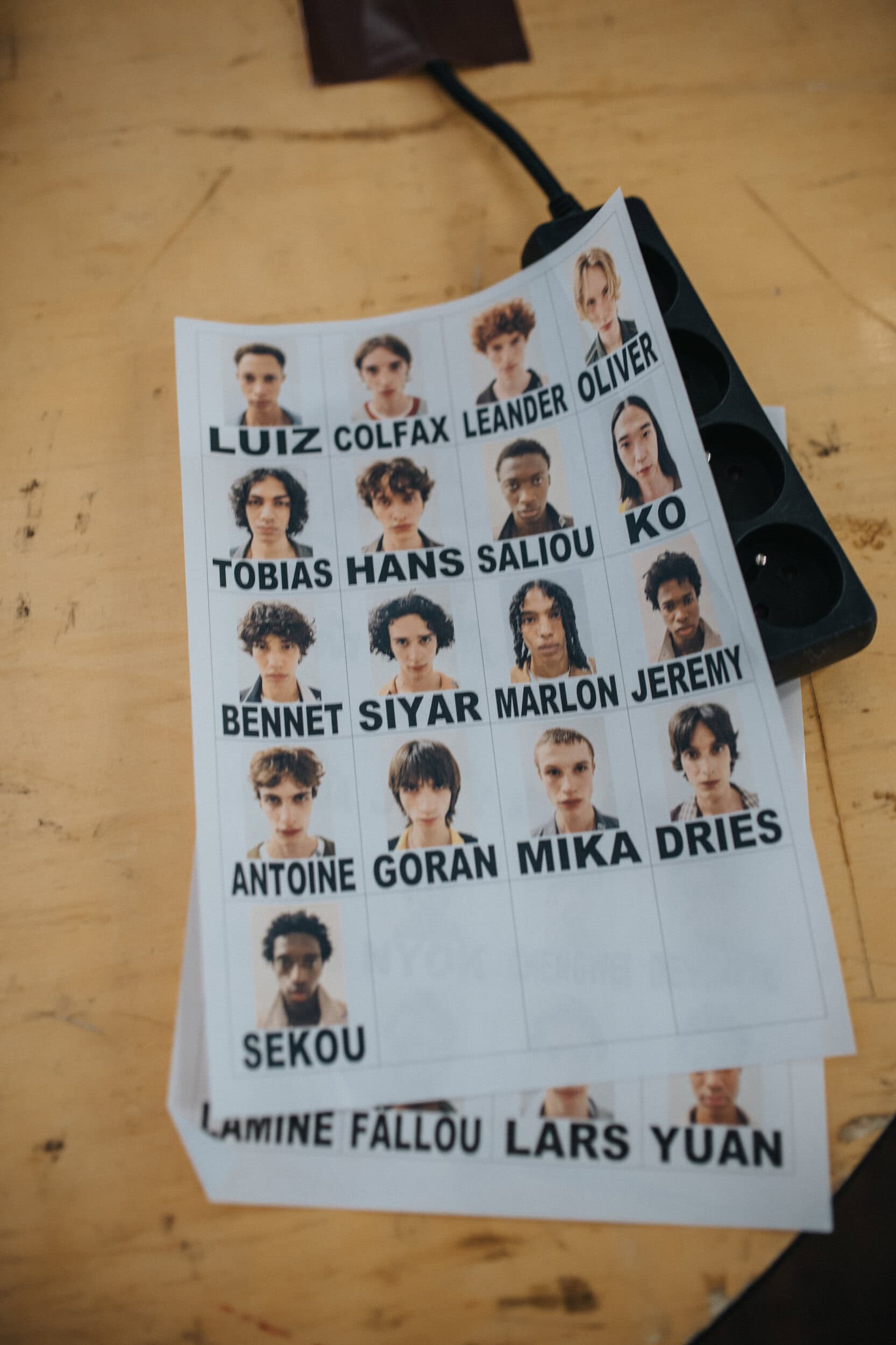 Maison Mihara Yashuiro Spring 2027 Men's Fashion Show Backstage