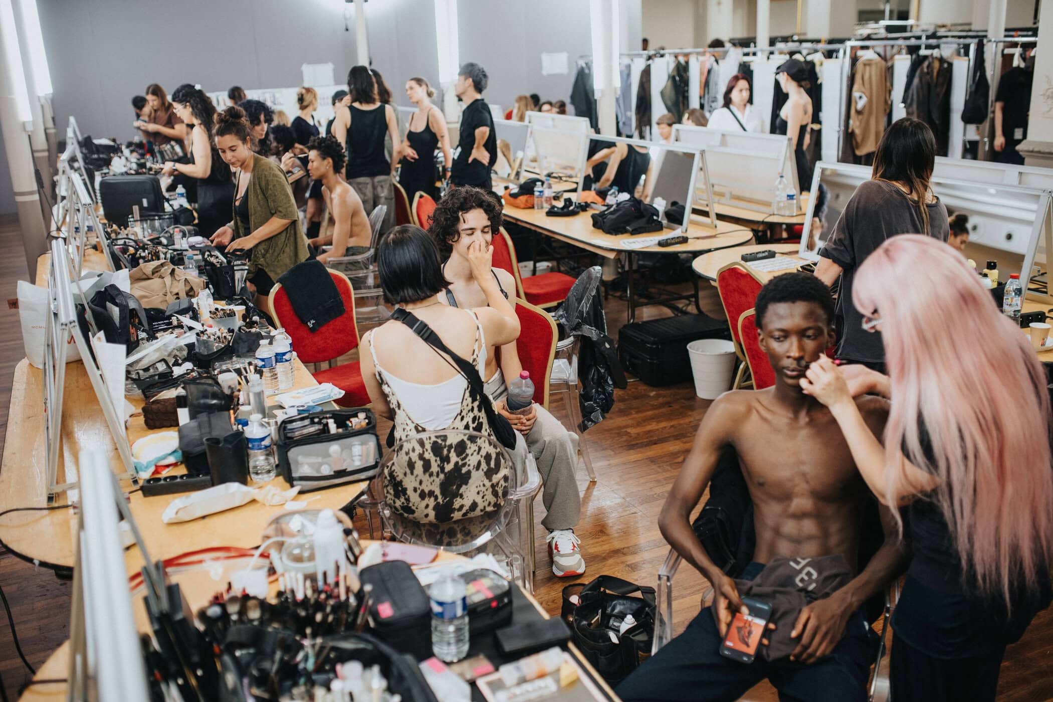 Maison Mihara Yashuiro Spring 2027 Men's Fashion Show Backstage