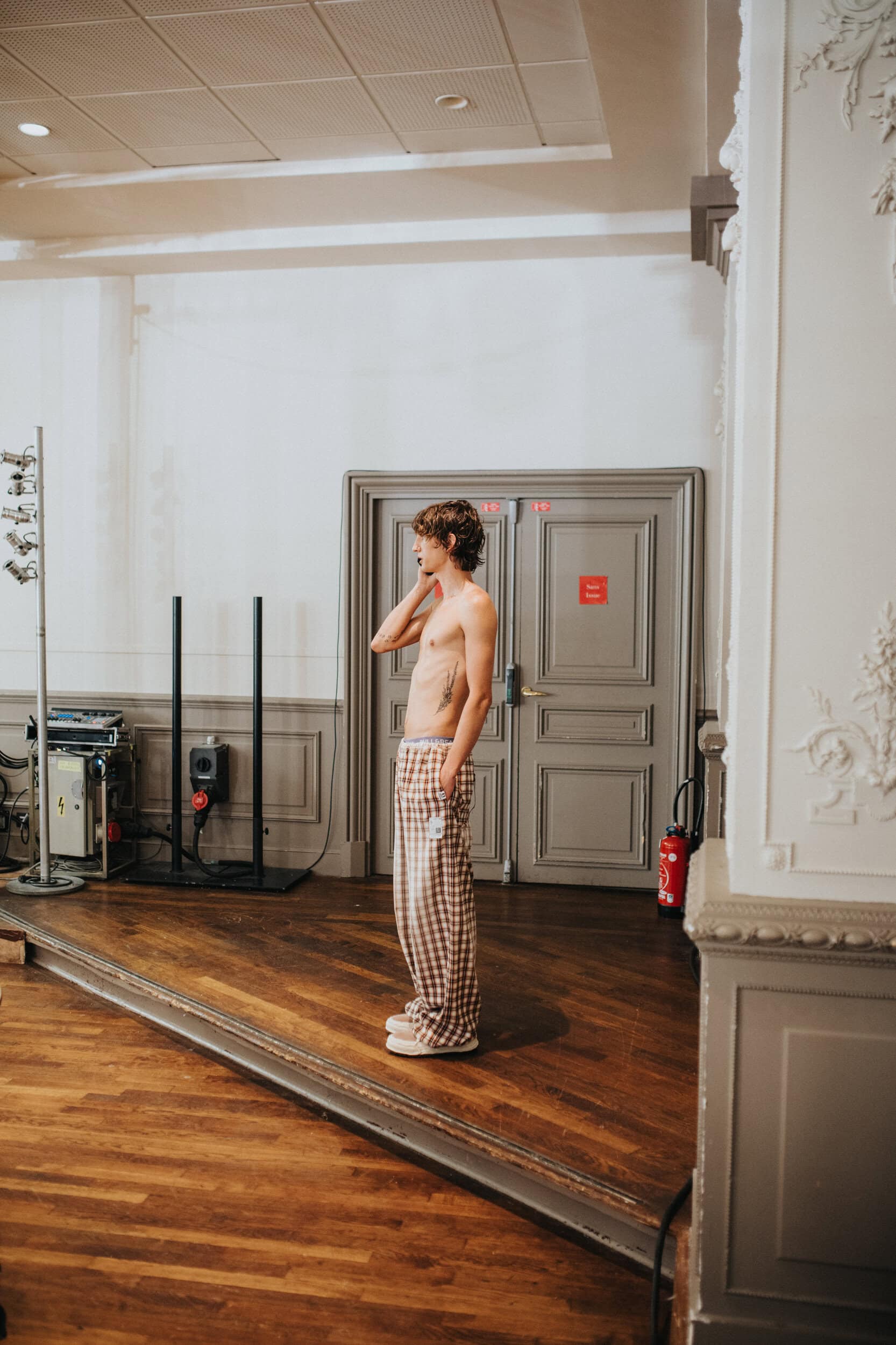 Maison Mihara Yashuiro Spring 2027 Men's Fashion Show Backstage