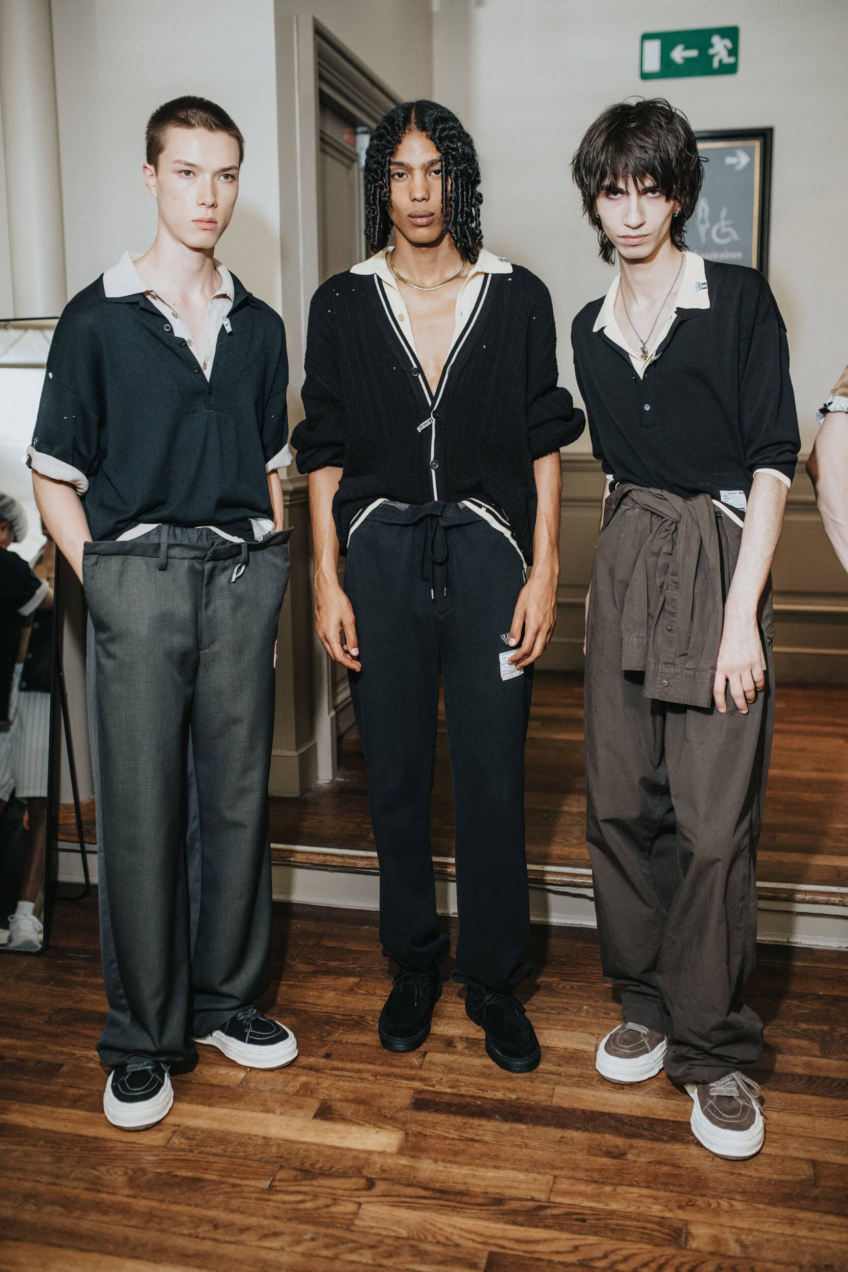 Maison Mihara Yashuiro Spring 2027 Men's Fashion Show Backstage