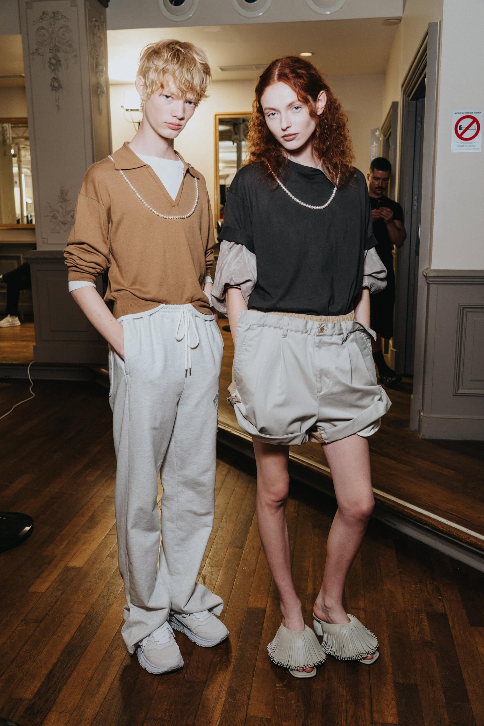 Maison Mihara Yashuiro Spring 2027 Men's Fashion Show Backstage
