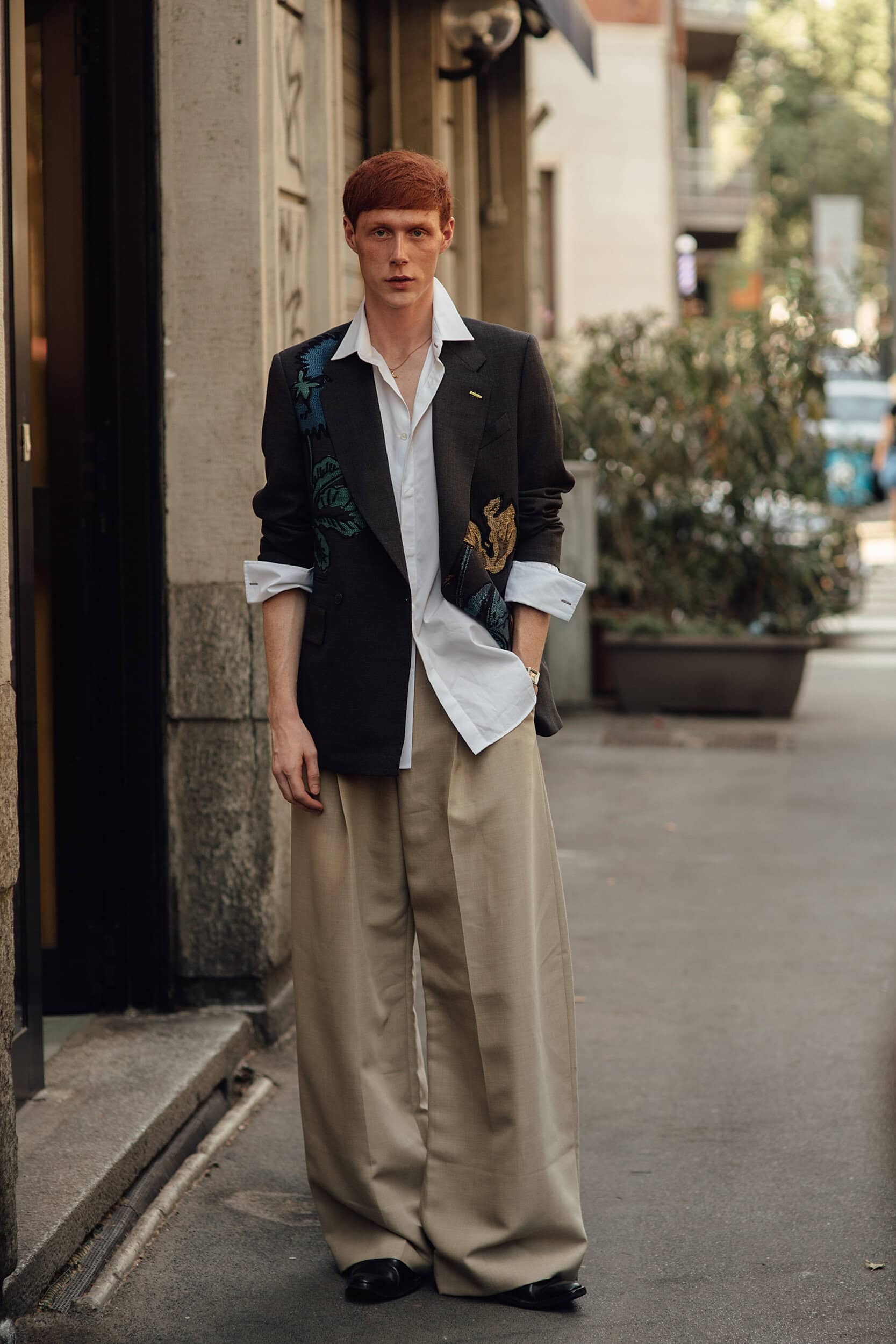 Milano Milan Men's Street Style Spring 2027 Shows