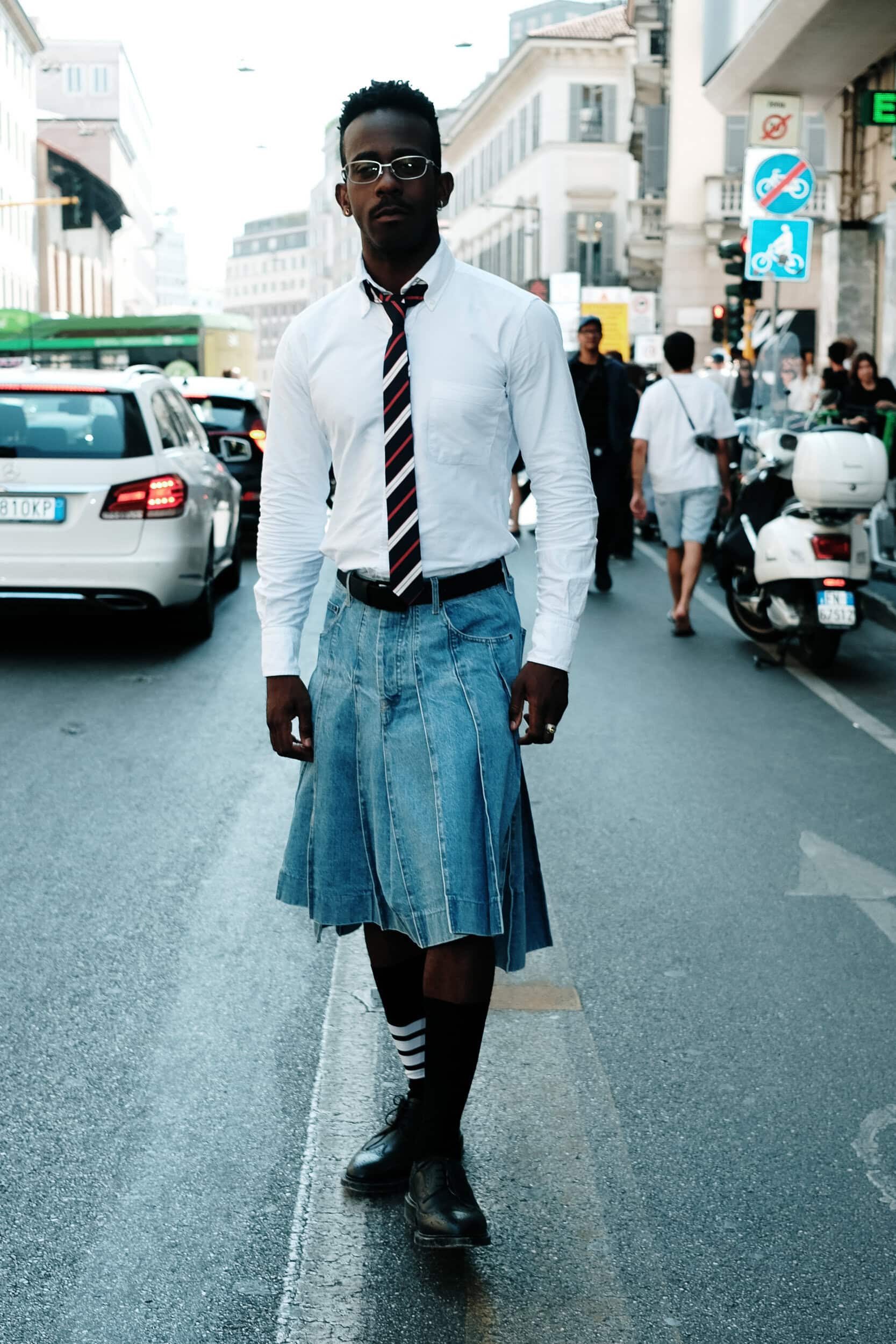 Milano Milan Men's Street Style Spring 2027 Shows