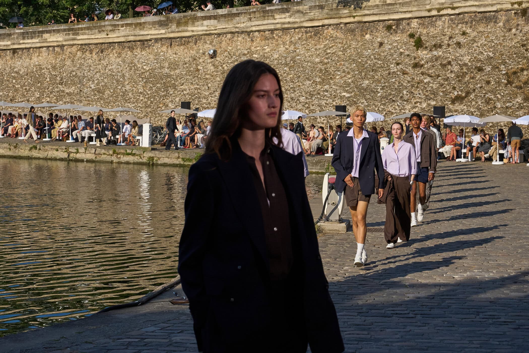 Officine Generale Spring 2027 Men's Fashion Show Atmosphere
