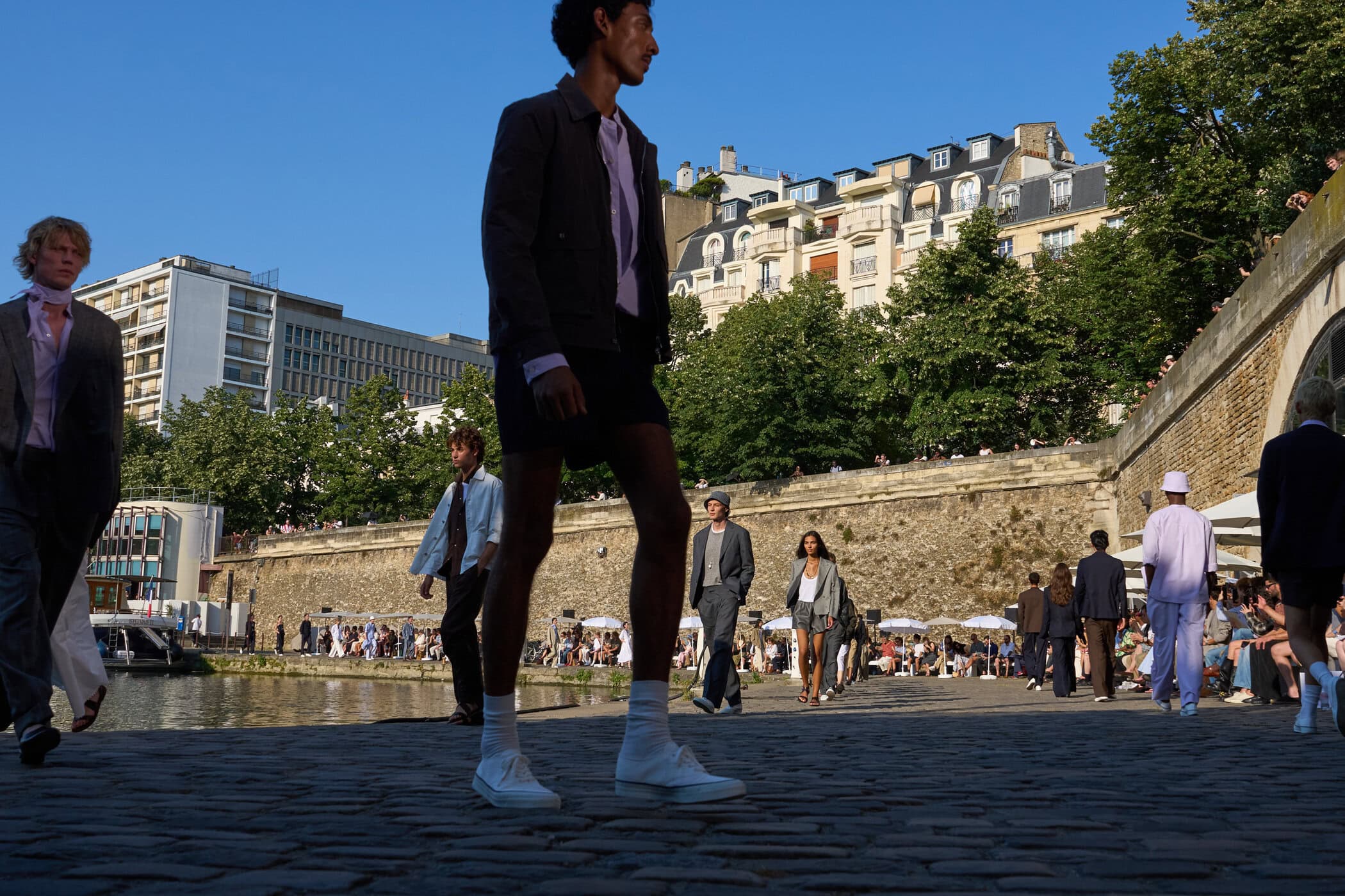 Officine Generale Spring 2027 Men's Fashion Show Atmosphere