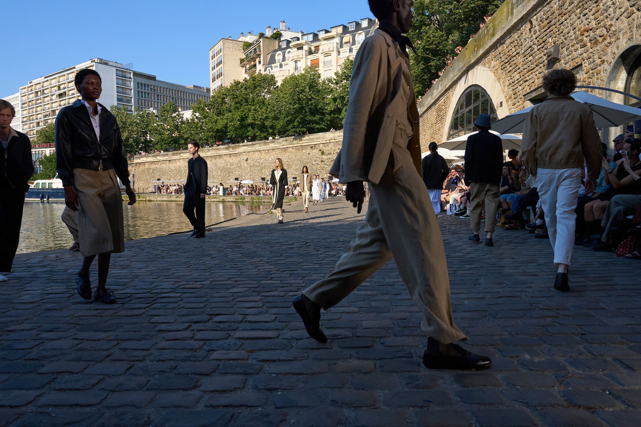 Officine Generale Spring 2027 Men's Fashion Show Atmosphere