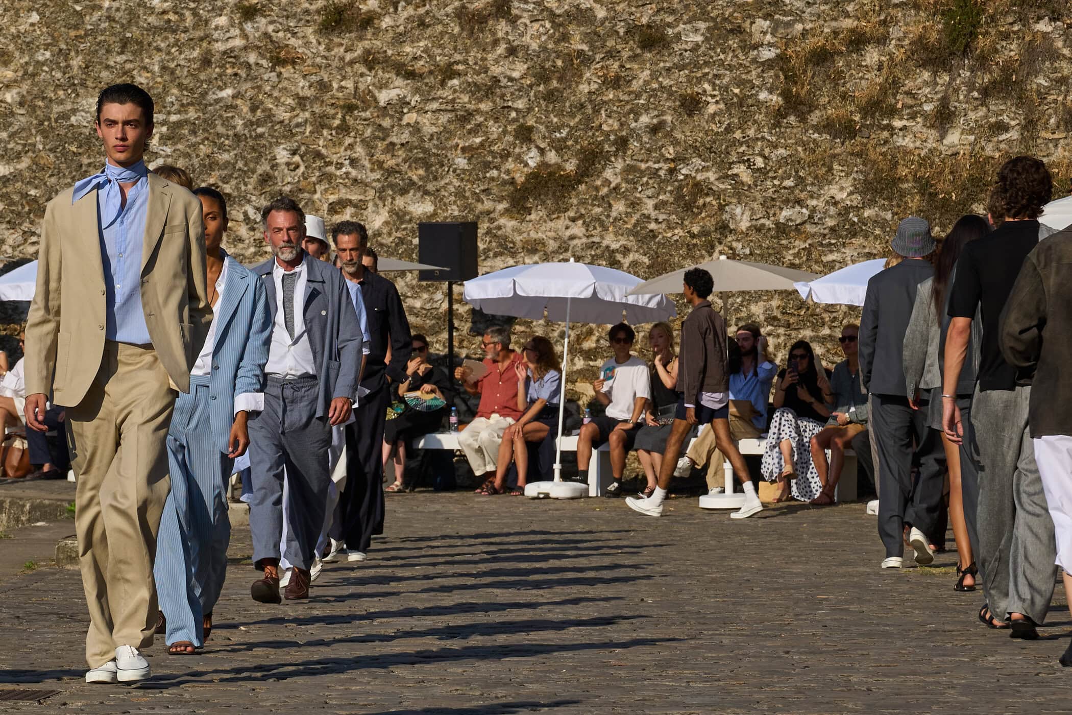 Officine Generale Spring 2027 Men's Fashion Show Atmosphere
