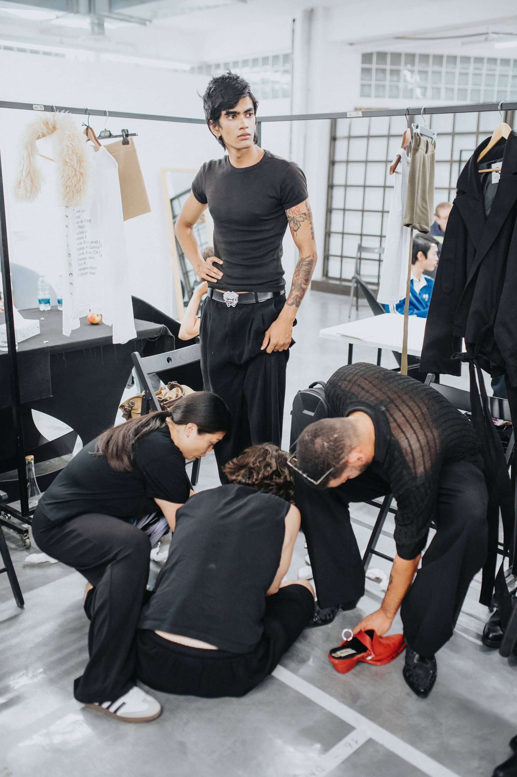 Domenico Orefice Spring 2027 Men's Fashion Show Backstage