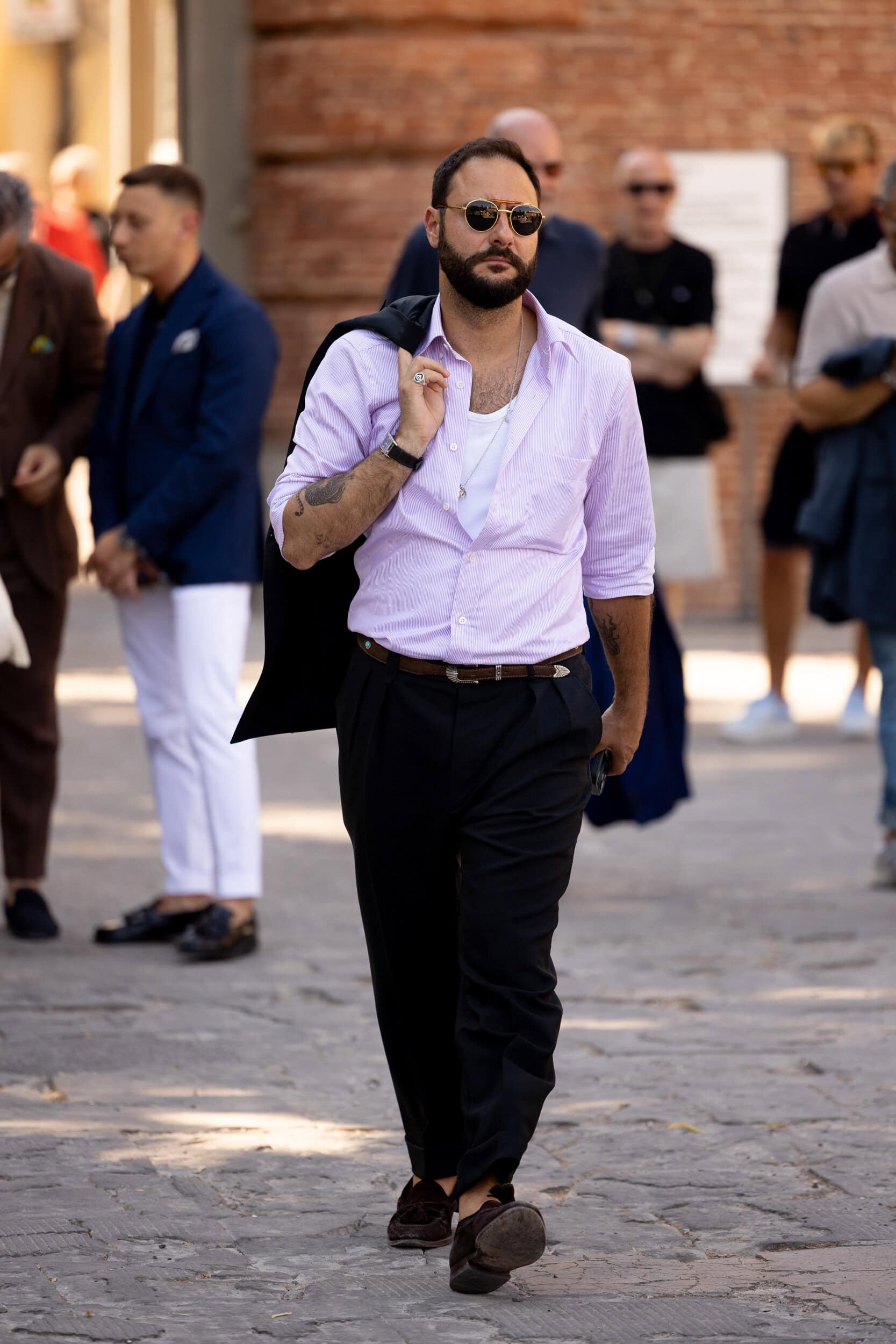 Firenze Pitti Uomo Men's Street Style Spring 2027 Shows