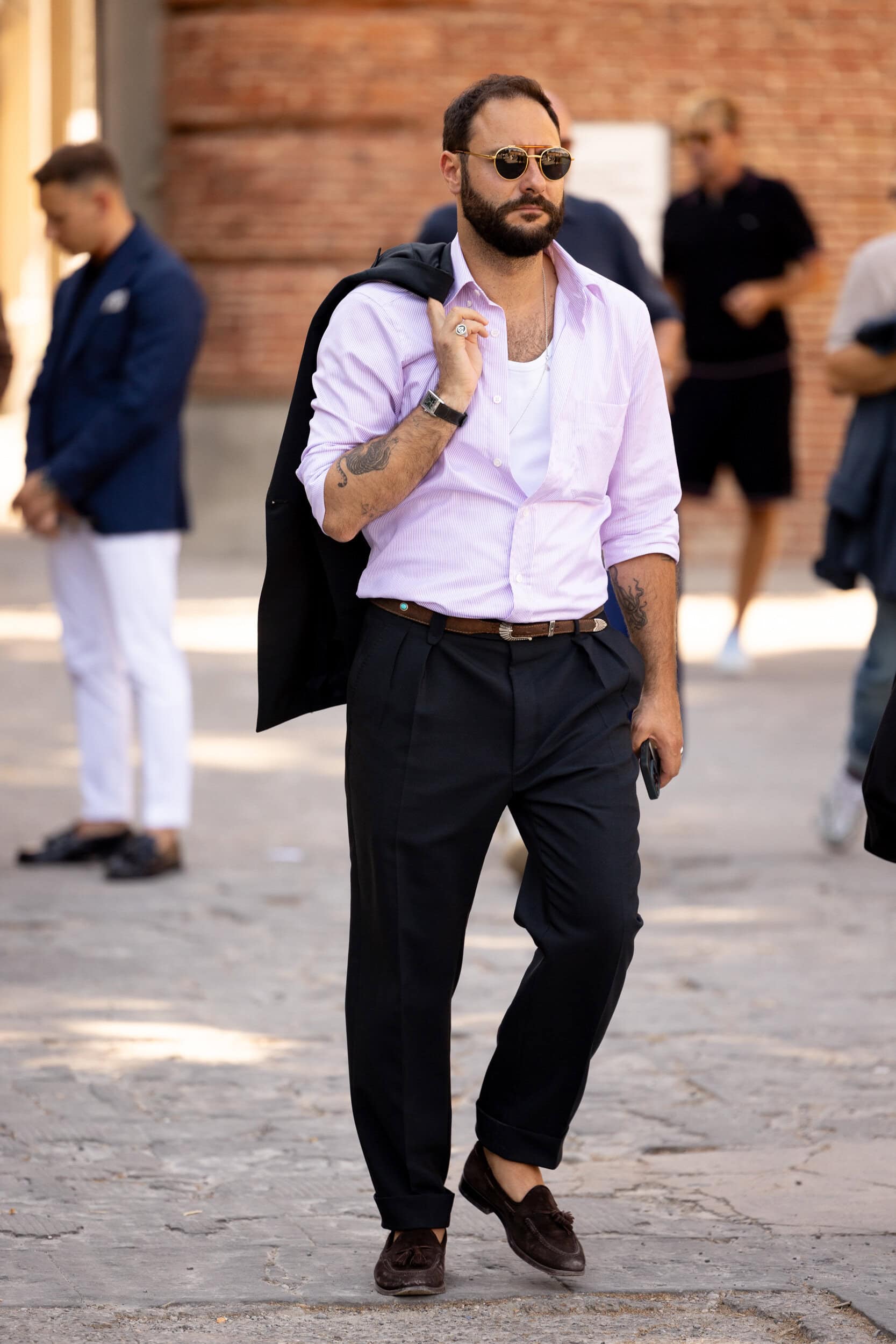 Firenze Pitti Uomo Men's Street Style Spring 2027 Shows